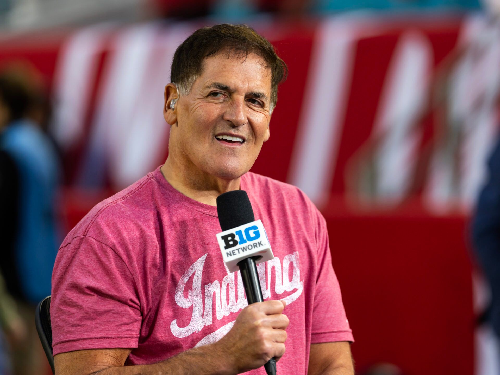 American businessman and television personality Mark Cuban before the College Football Playoff National Championship game at Hard Rock Stadium.