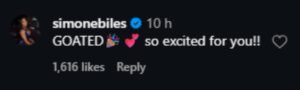 Biles commends Shiffrin