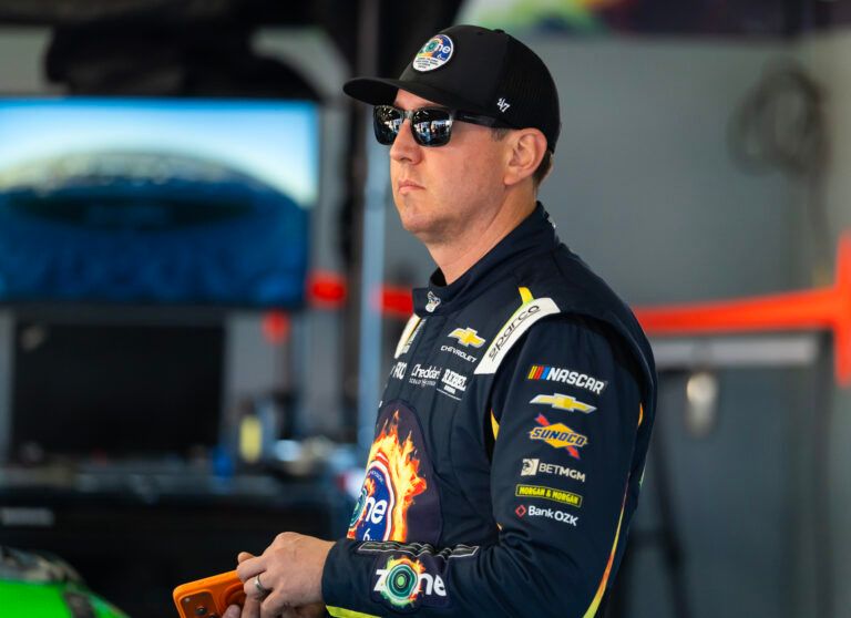 NASCAR Cup Series driver Kyle Busch (8) during practice for the Daytona 500 at Daytona International Speedway.