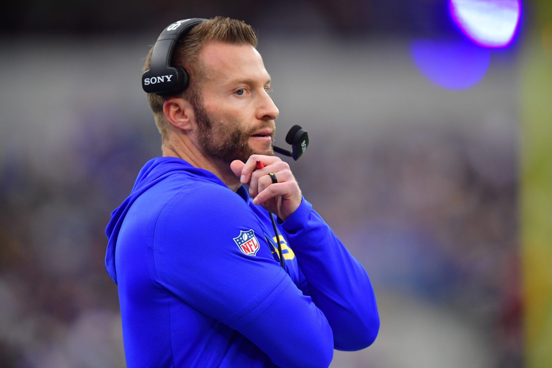 Los Angeles Rams head coach Sean McVay 
Credit: Gary A. Vasquez-Imagn Images