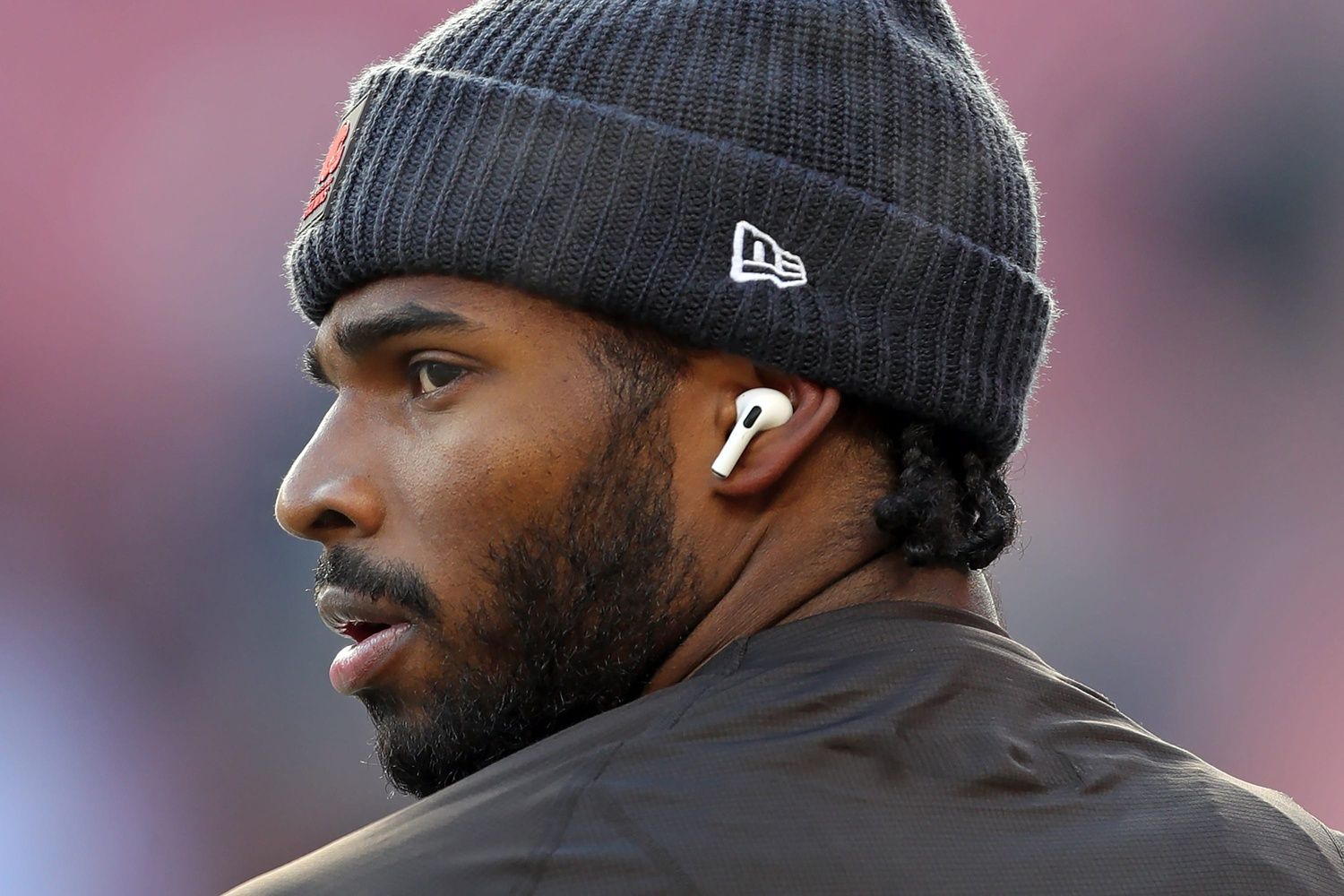 Cleveland Browns quarterback Shedeur Sanders (12) takes the field before an NFL football game at Huntington Bank Field, Dec. 21, 2025, in Cleveland, Ohio. © Jeff Lange / USA TODAY NETWORK via Imagn Images