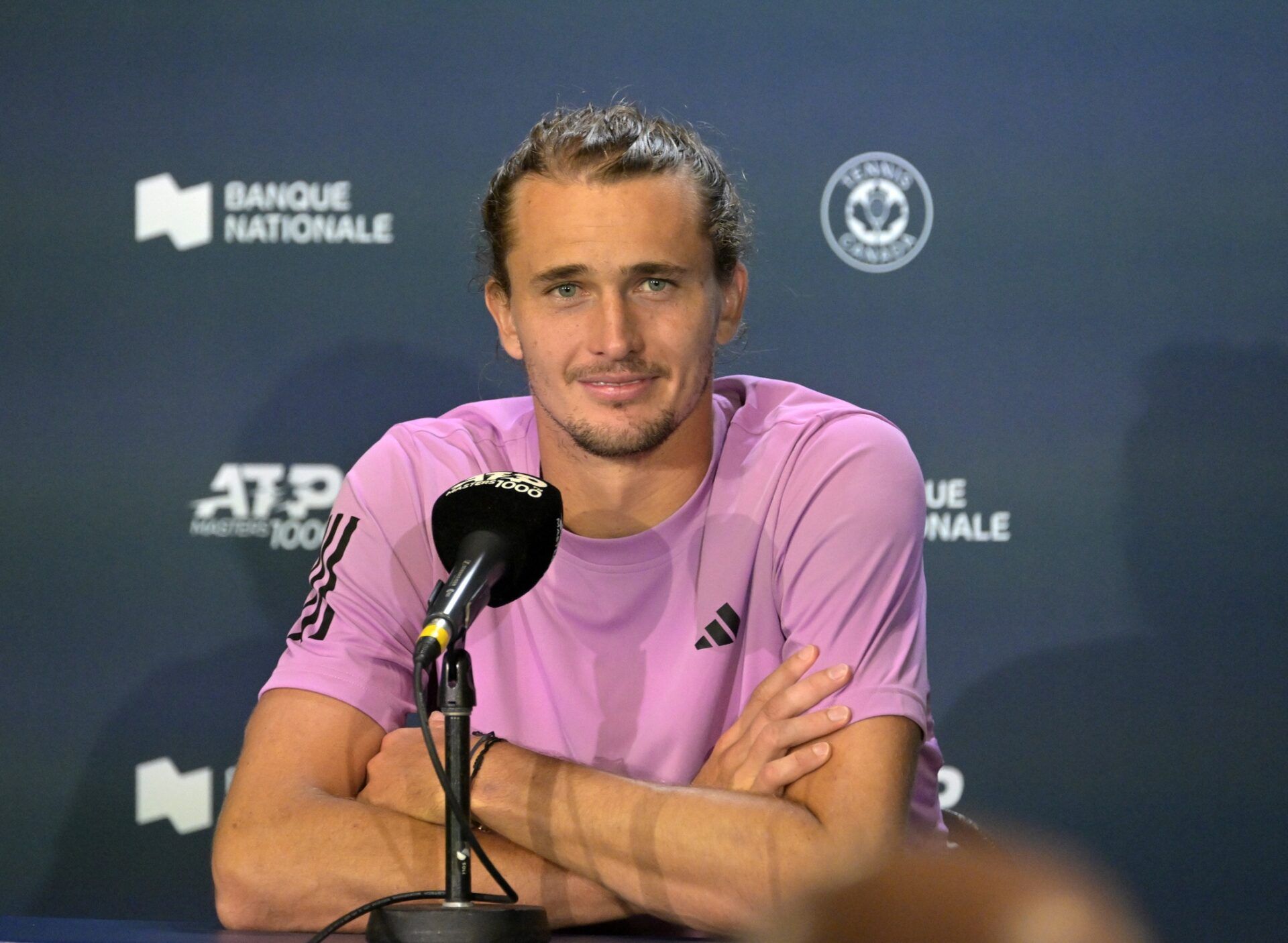 Alexander Zverev (GER) gives a press conference at IGA Stadium.