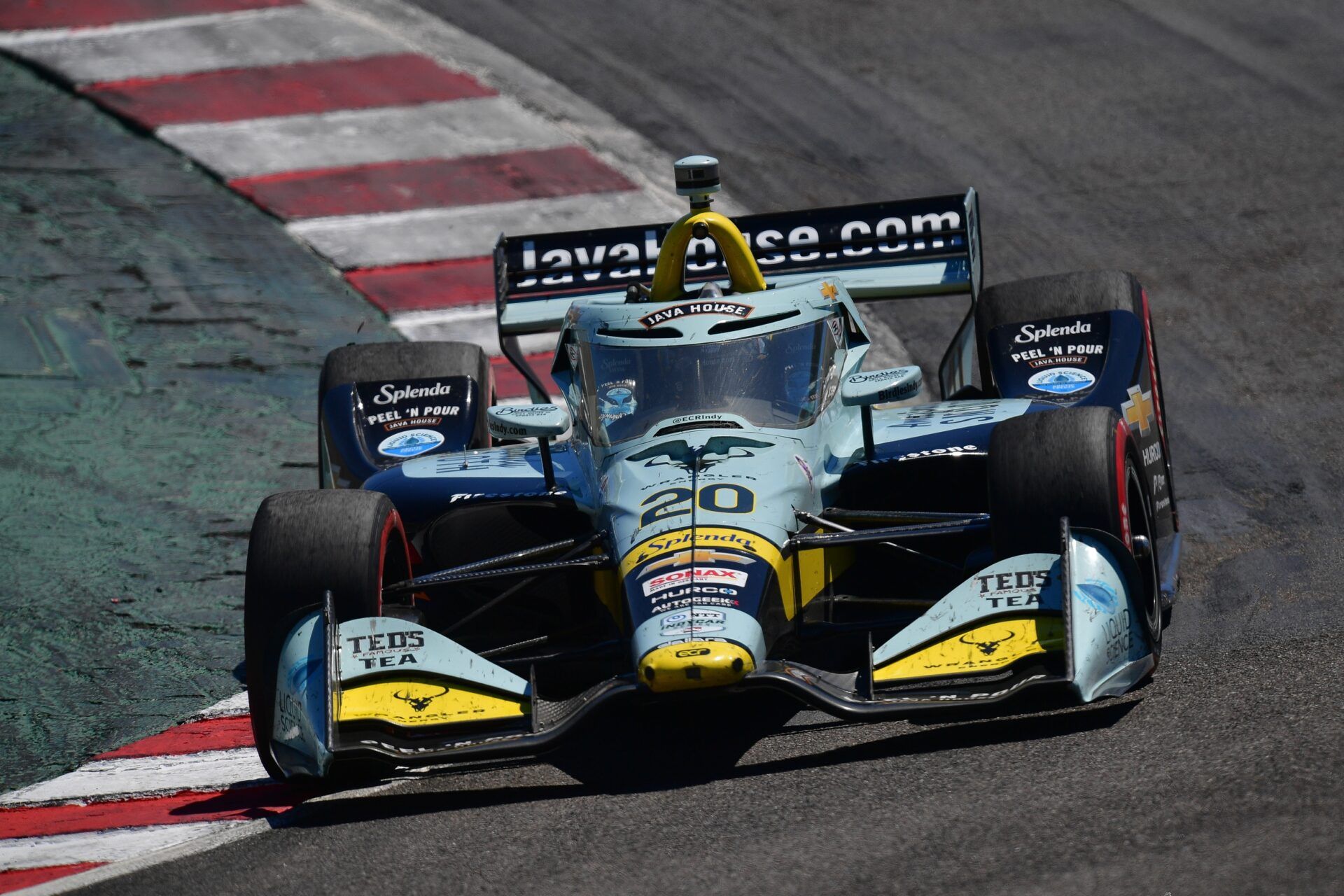 Ed Carpenter Racing driver Alexander Rossi (20)  during the Monterey Grand Prix at WeatherTech Raceway Laguna Seca.
