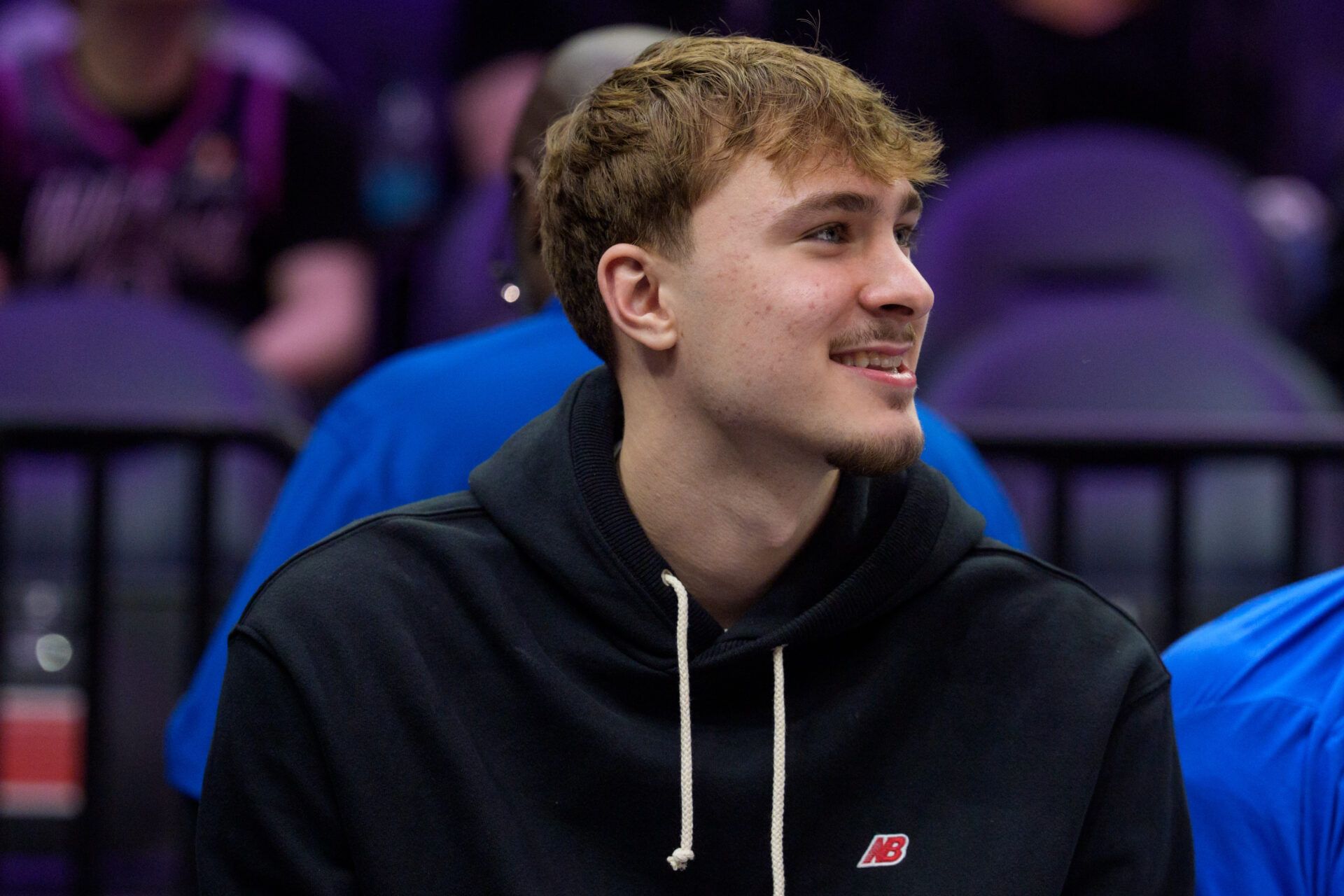 Dallas Mavericks forward Cooper Flagg (32) watches the second quarter against the Minnesota Timberwolves at Target Center.