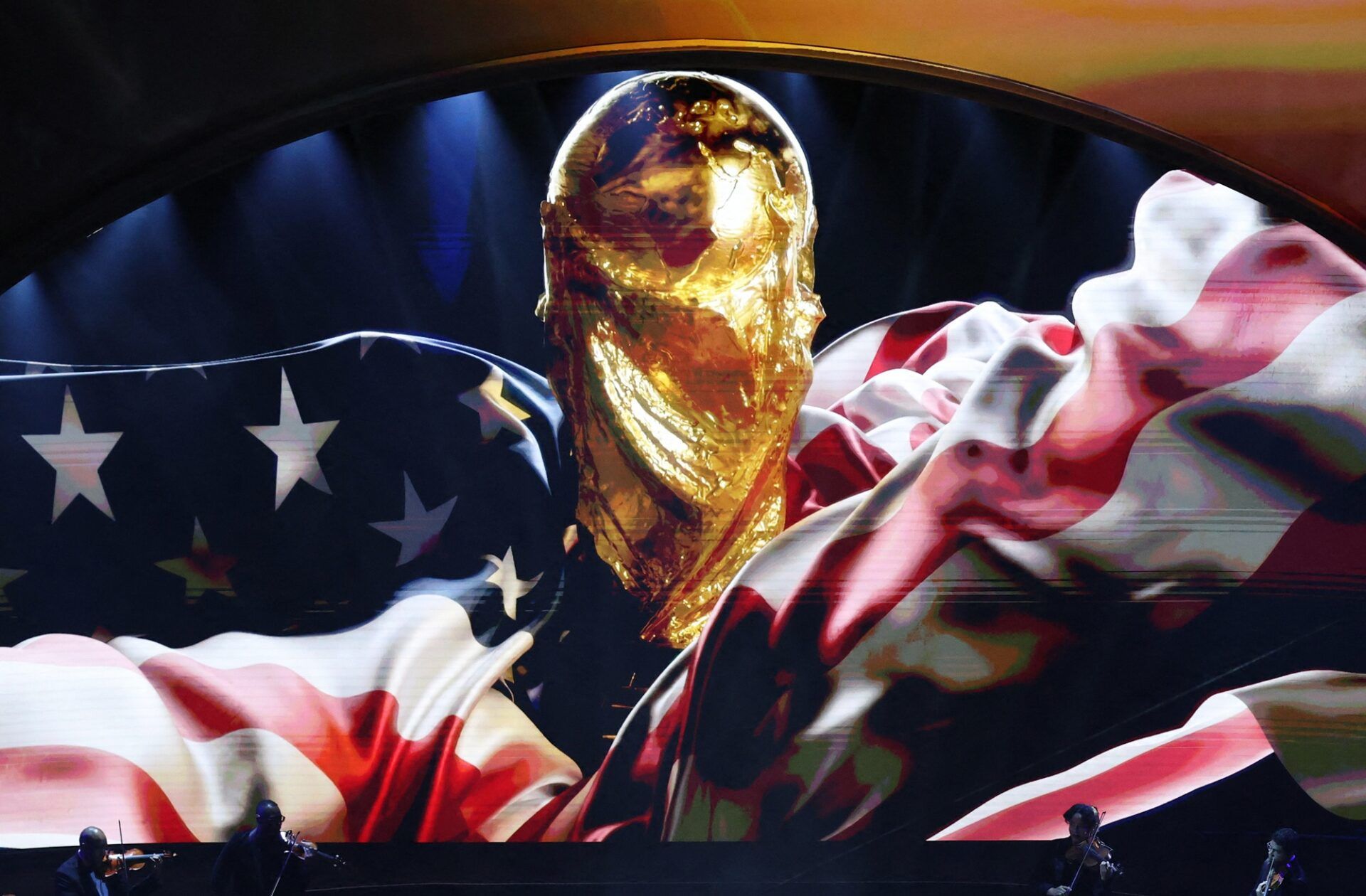 [US, Mexico & Canada customers only] Dec 5, 2025; Washington, District of Columbia, USA; Andrea Bocelli performs during the FIFA World Cup 2026 Final Draw at John F. Kennedy Center for the Performing Arts.