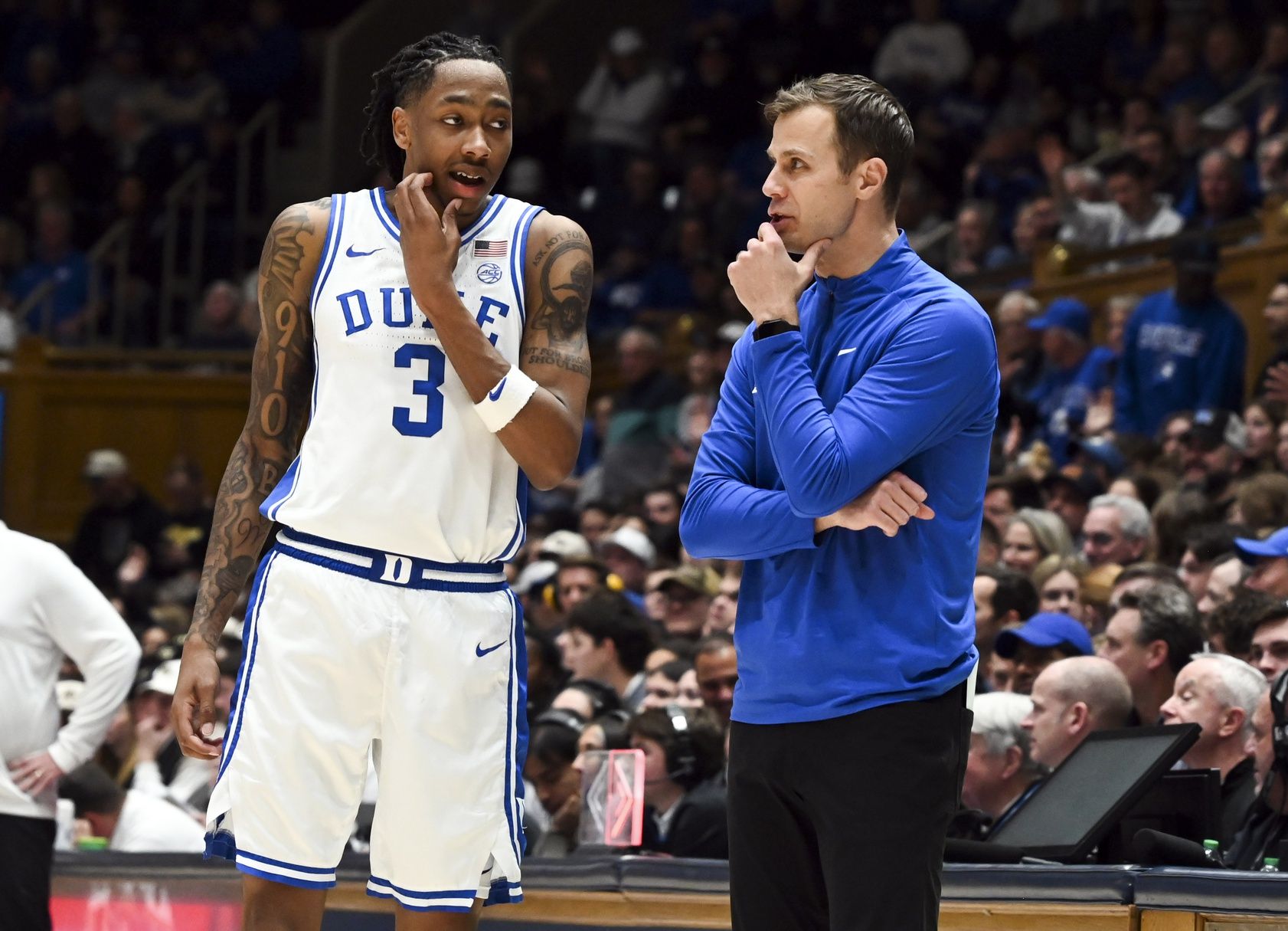 Duke’s Scheyer Lauds Player-Led Initiative: Evans’ Halftime Coaching Goes Viral