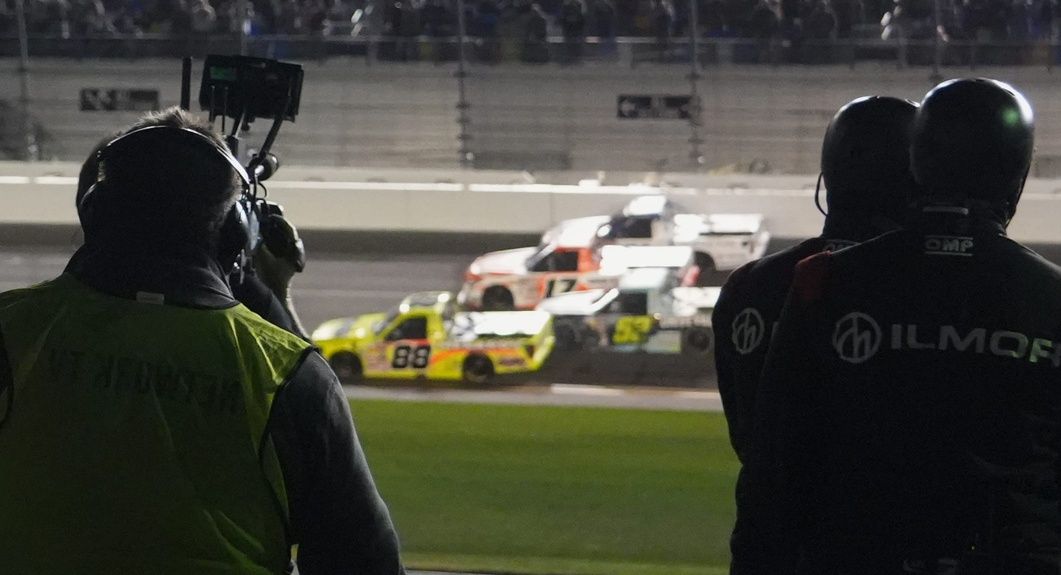 Chandler Smith wins the NASCAR Craftsman Truck Series Fresh From Florida 250, held Feb.13 at Daytona International Speedway. Credit-Imagn Images