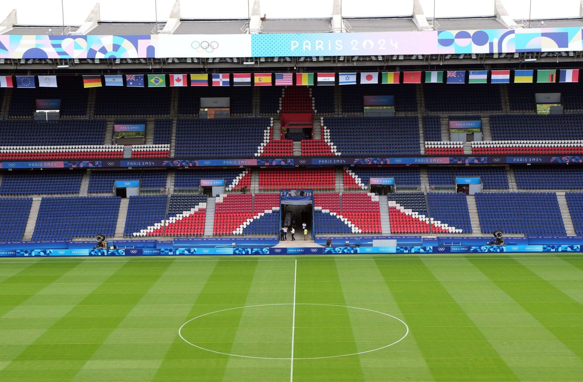 Jul 23, 2024, Paris, France; A general overall view of Parc des Princes. The stadium is the home of Paris Saint-Germain (PSG)  and a soccer venue for the 2024 Paris Olympics.