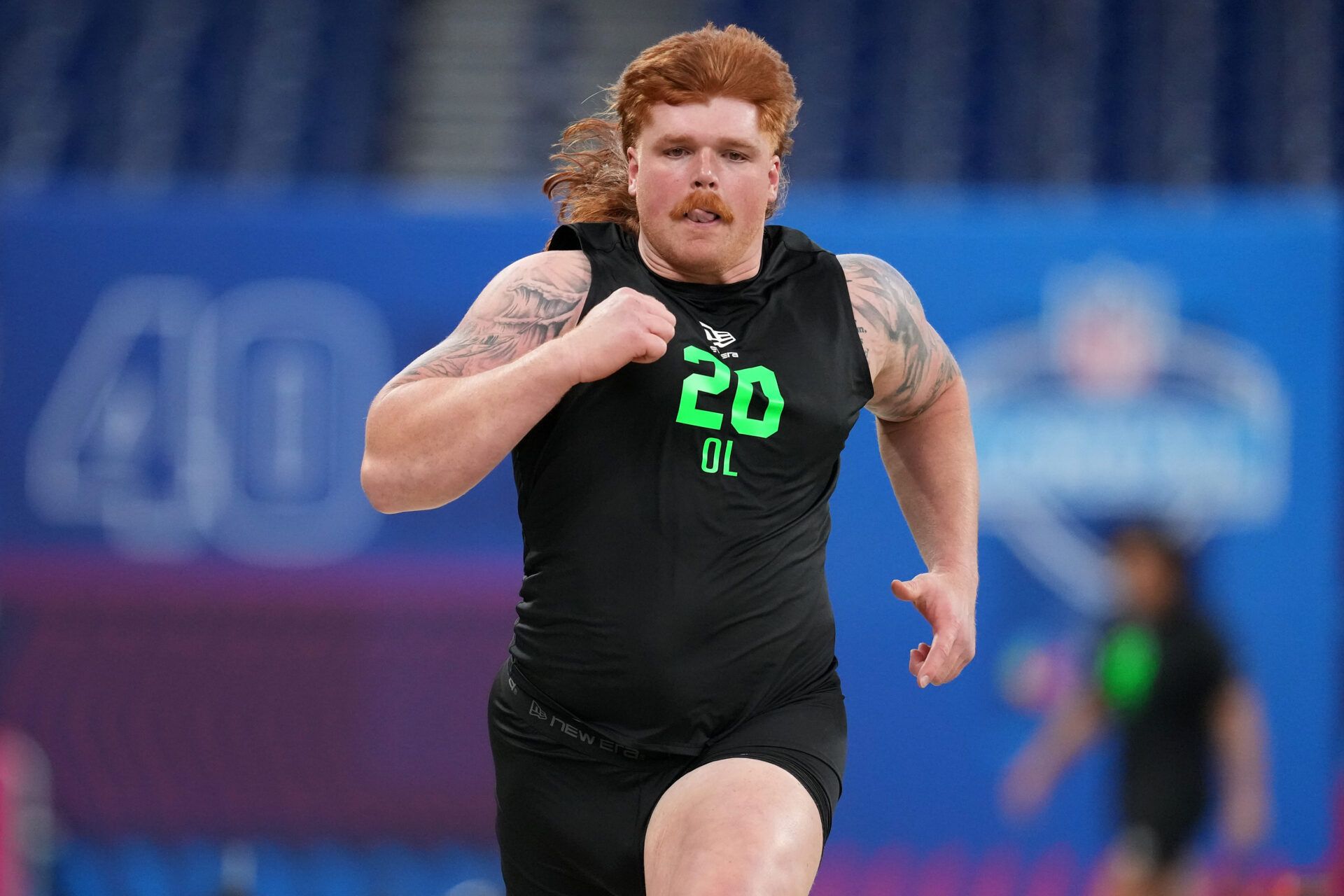 Gennings Dunker’s Mullet Steals the Show at NFL Combine, Declared ‘A Work of Art’