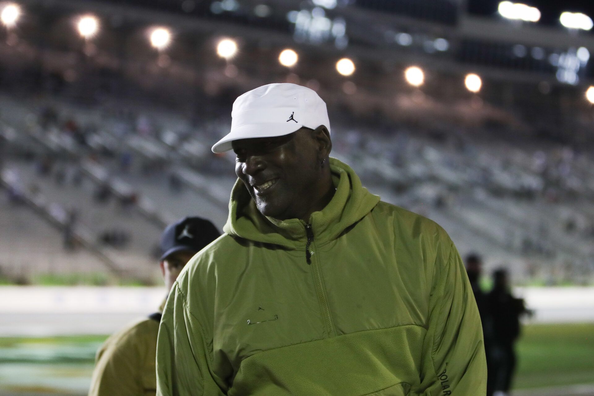 Michael Jordan at EchoPark Speedway.