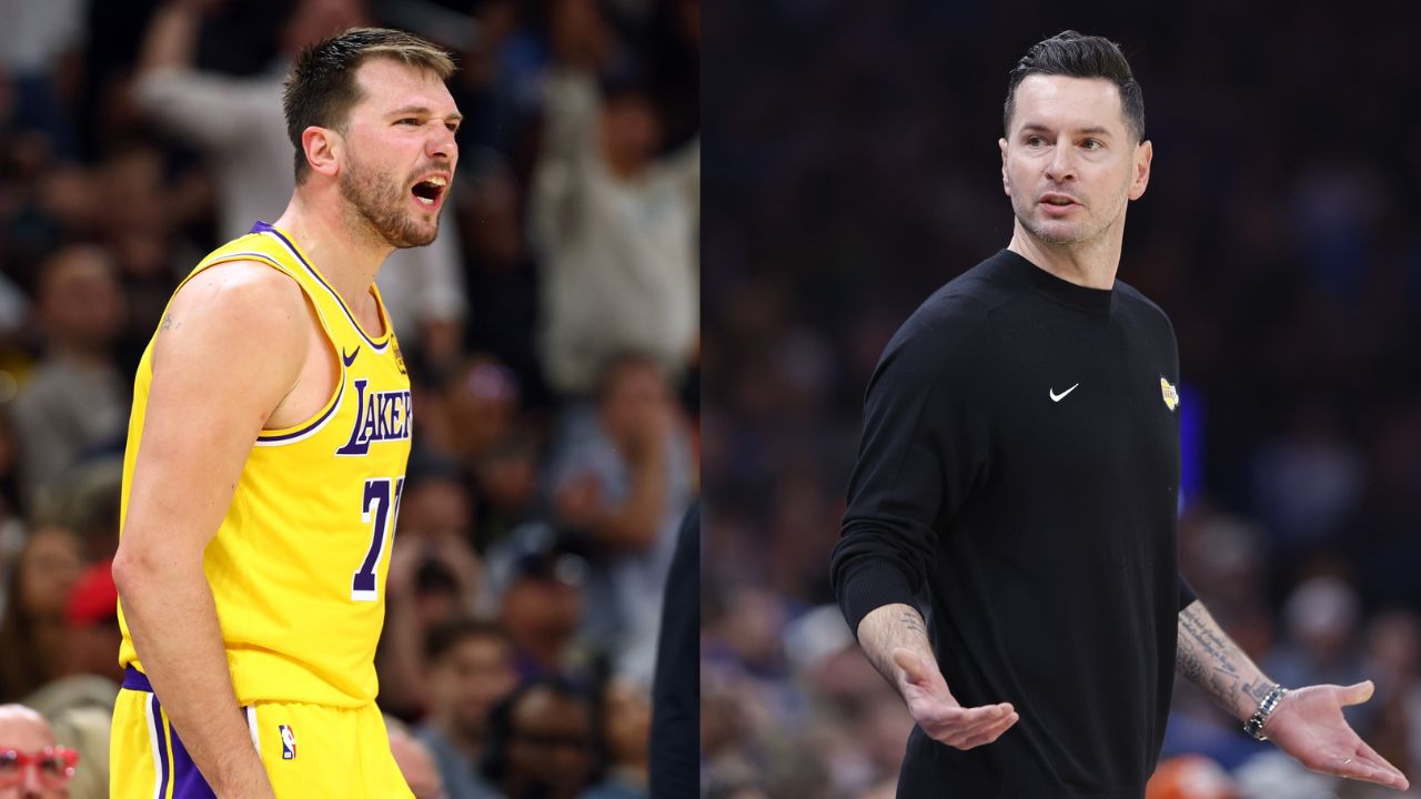 NBA World Reacts to Luka Dončić's Heated Sideline Confrontation With JJ Redick During Lakers-Warriors Clash: 'Hasn't Been Championship Energy'