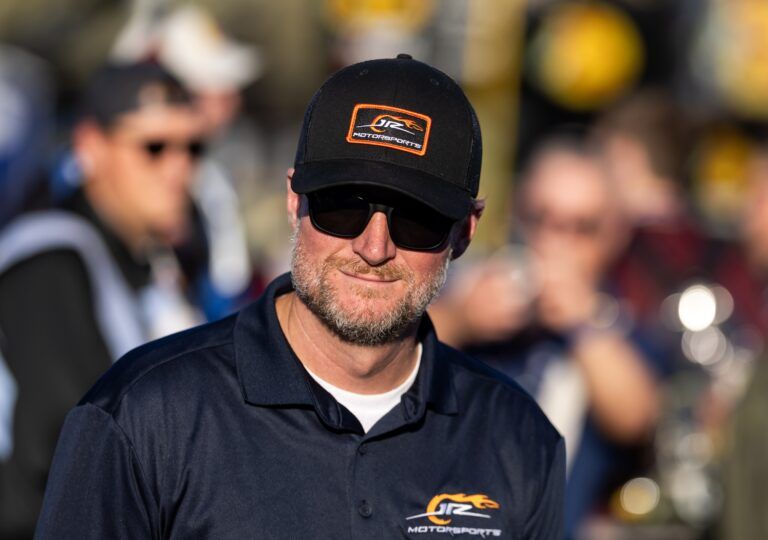NASCAR Xfinity Series team owner Dale Earnhardt Jr during the Xfinity Series Championship race at Phoenix Raceway.