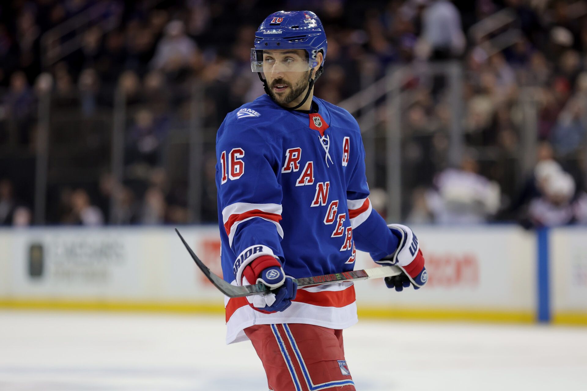 New York Rangers center Vincent Trocheck (16) at Madison Square Garden.