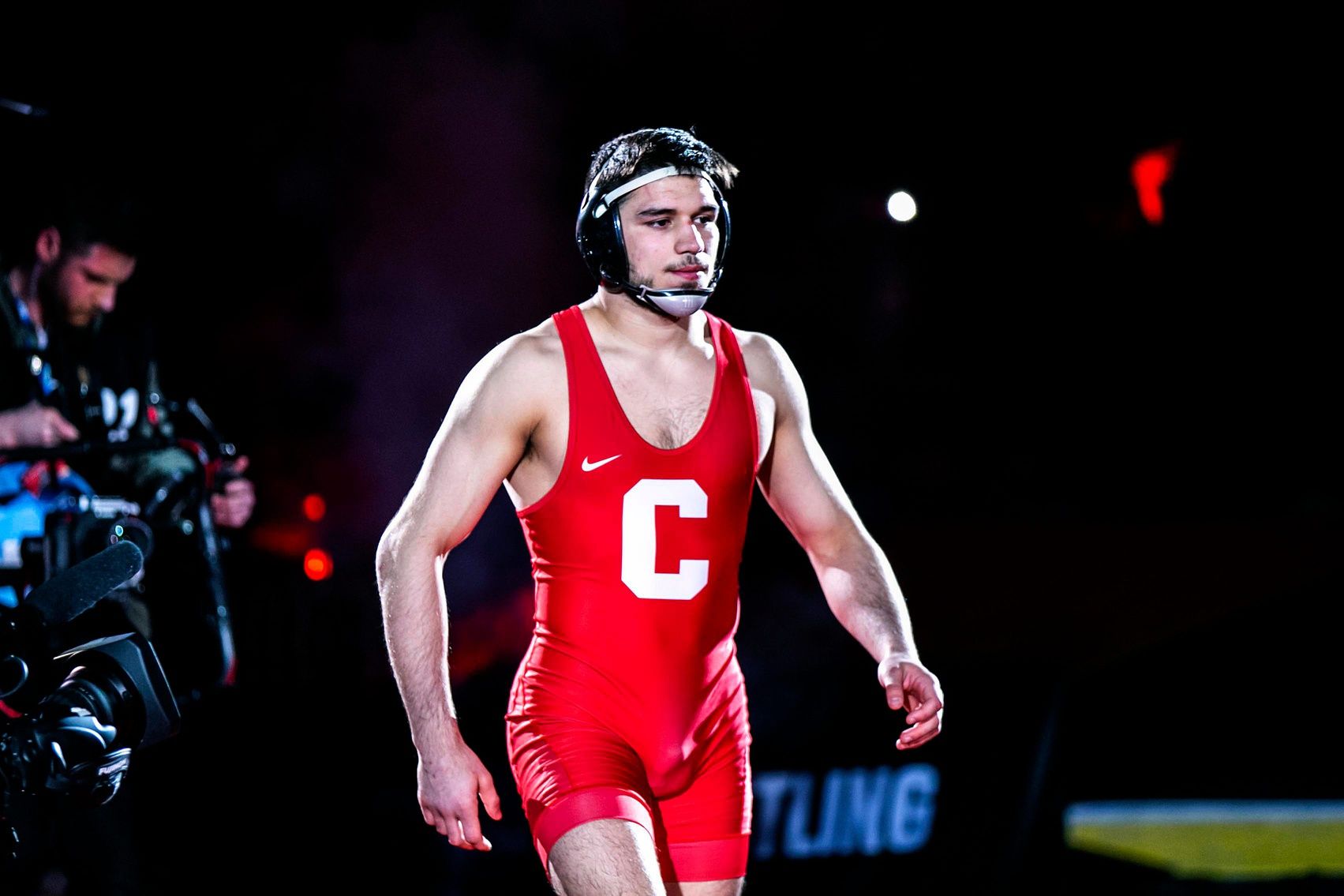 Cornell's Yianni Diakomihalis is introduced before wrestling Ohio State's Sammy Sasso at 149 pounds in the finals during the sixth session of the NCAA Division I Wrestling Championships, Saturday, March 18, 2023, at BOK Center in Tulsa, Okla.

230318 Ncaa Final Wr 040 Jpg