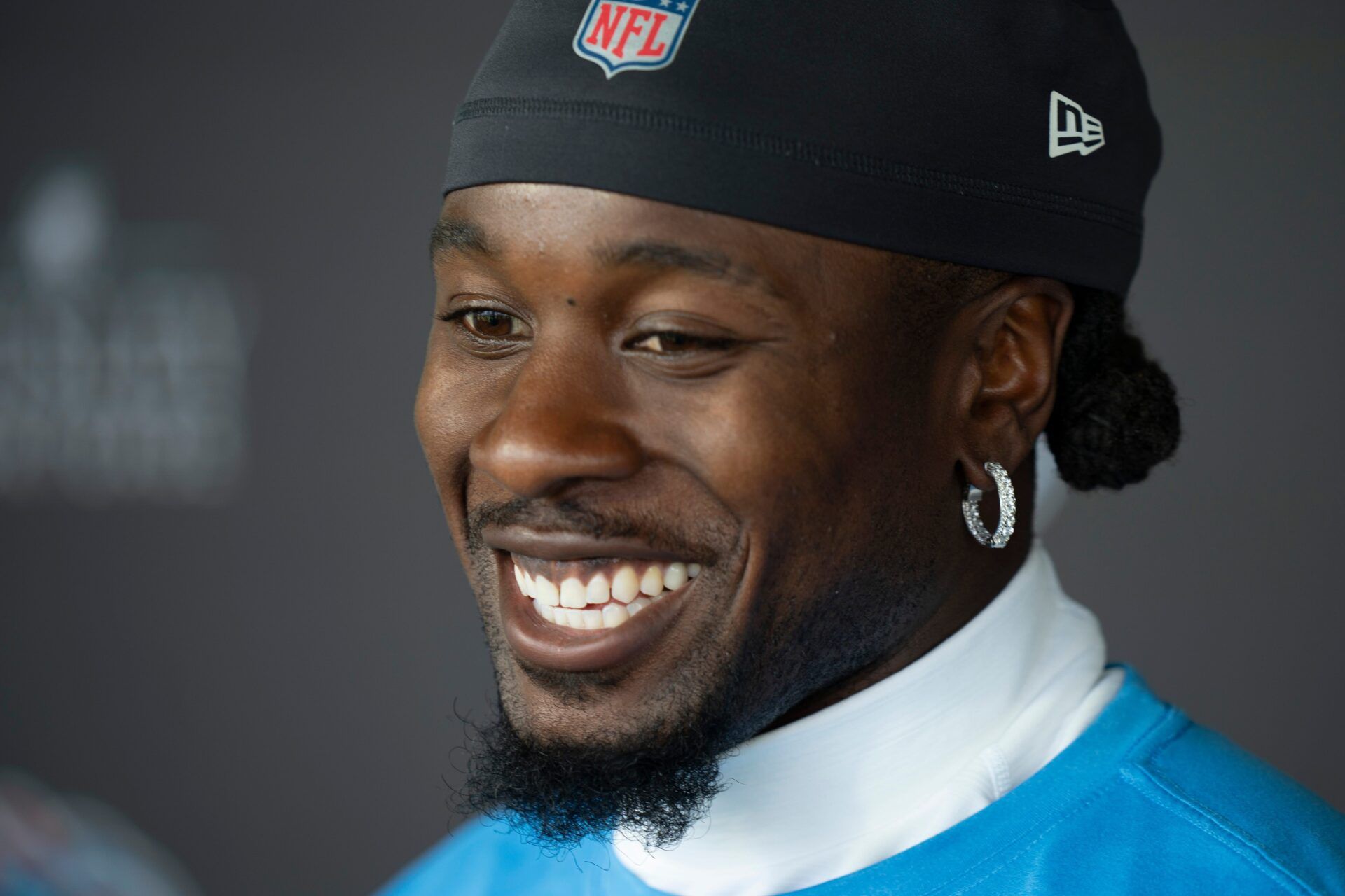 Cornerback Chidobe Awuzie fields questions after Tennessee Titans practice at Ascension Saint Thomas Sports Park in Nashville, Tenn., Wednesday, May 29, 2024.