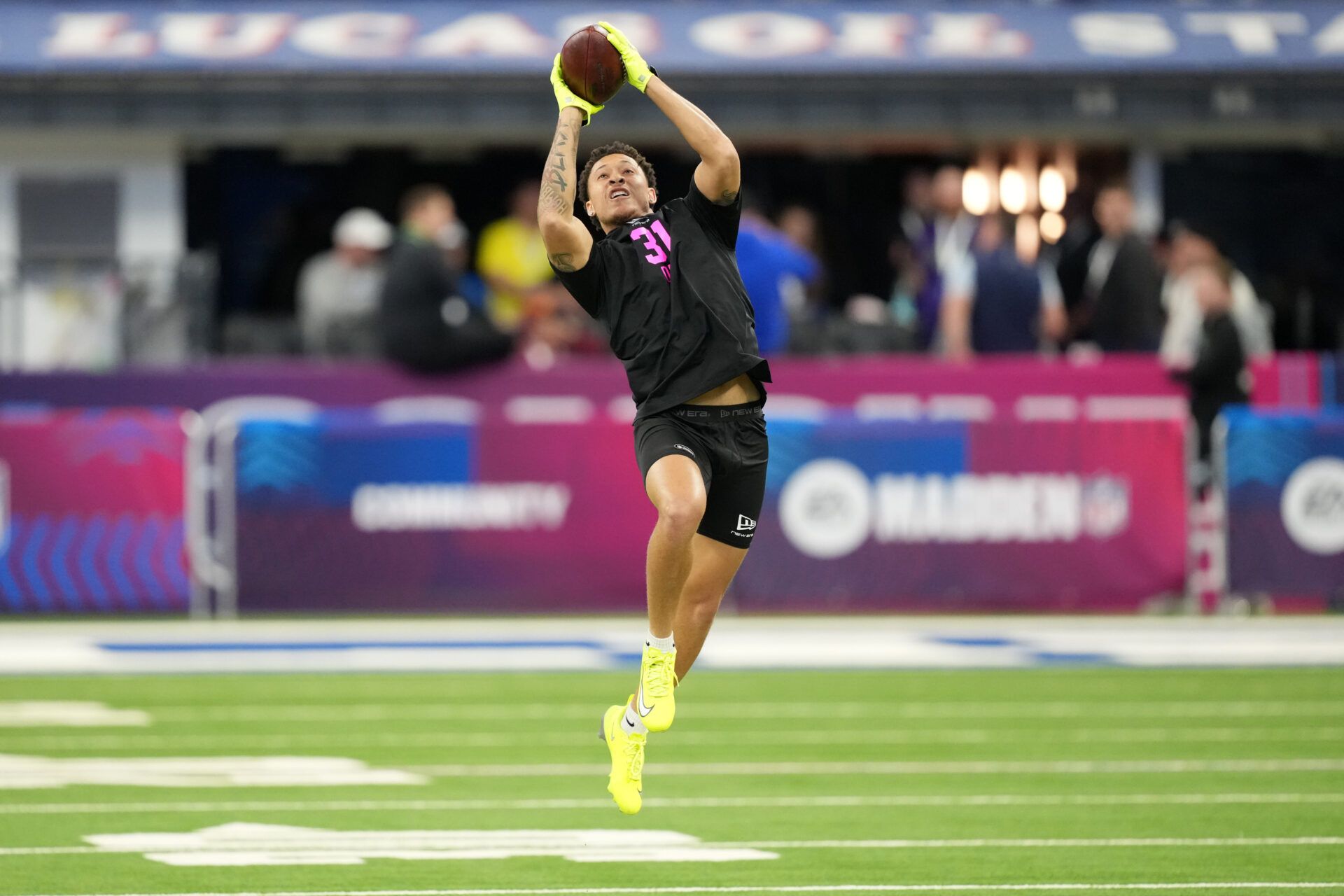 Clemson defensive back Avieon Terrell (DB31) during the NFL Scouting Combine at Lucas Oil Stadium.