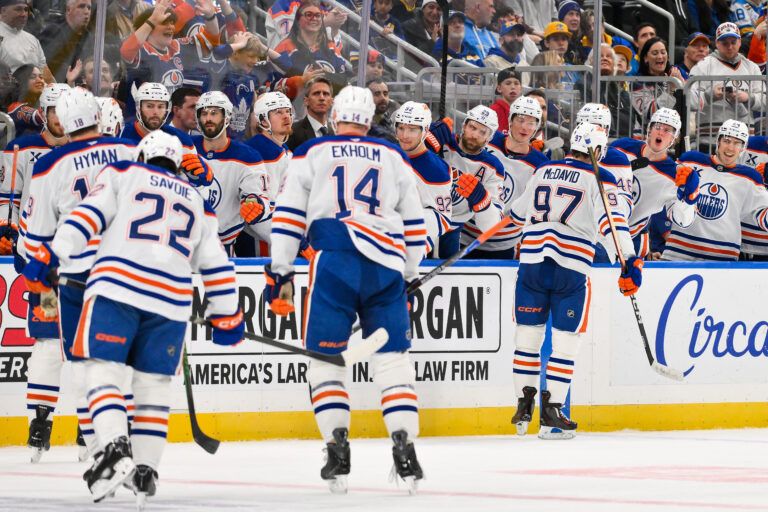 Edmonton Oilers center Connor McDavid (97) at Enterprise Center.
