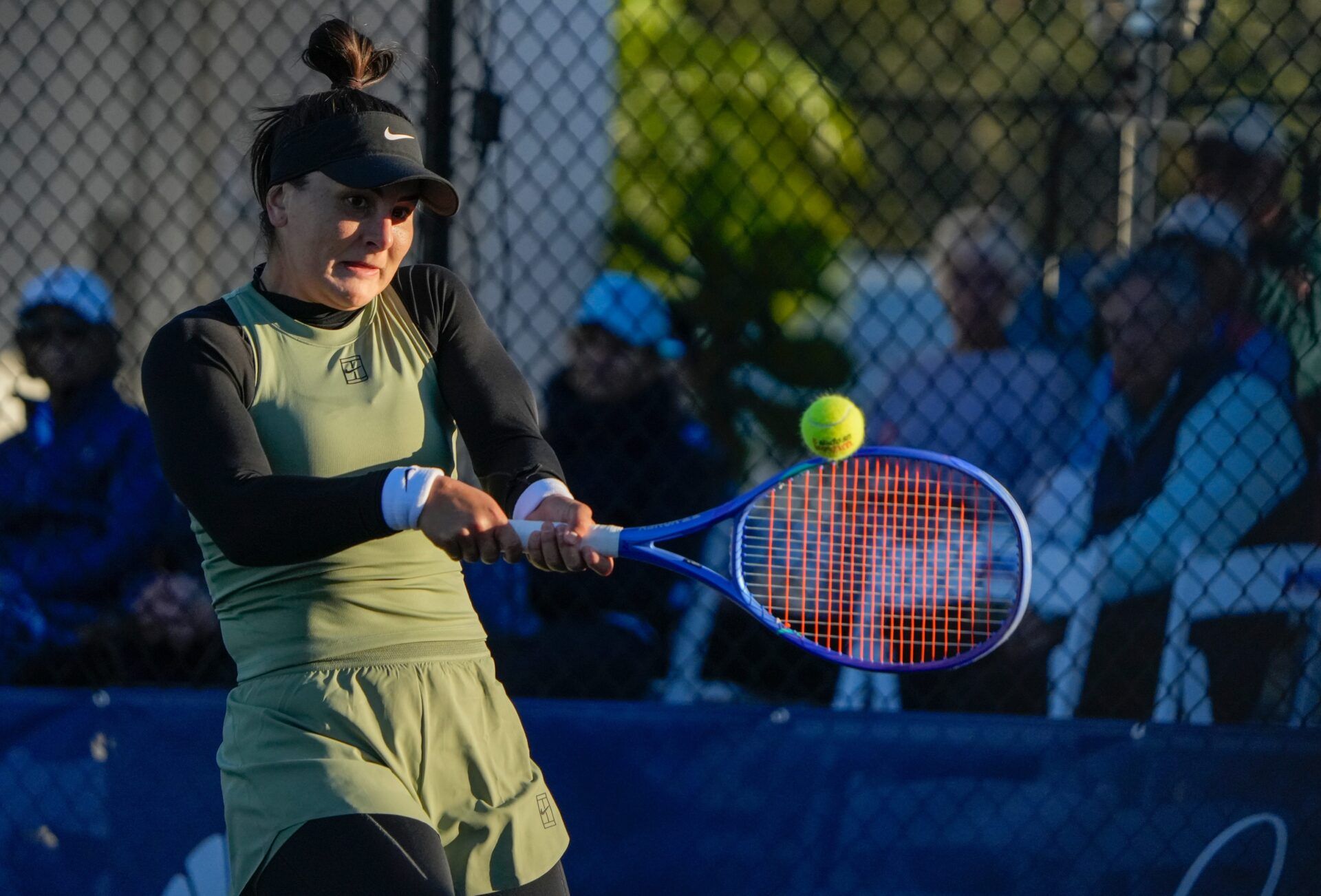 Bianca Andreescu during the Mercedes-Benz, Audi, and Porsche of Melbourne’s Vero Beach International Tennis Open at the Grand Harbor Golf & Beach Club, Jan. 28, 2026, in Vero Beach. (Image via Imagn)