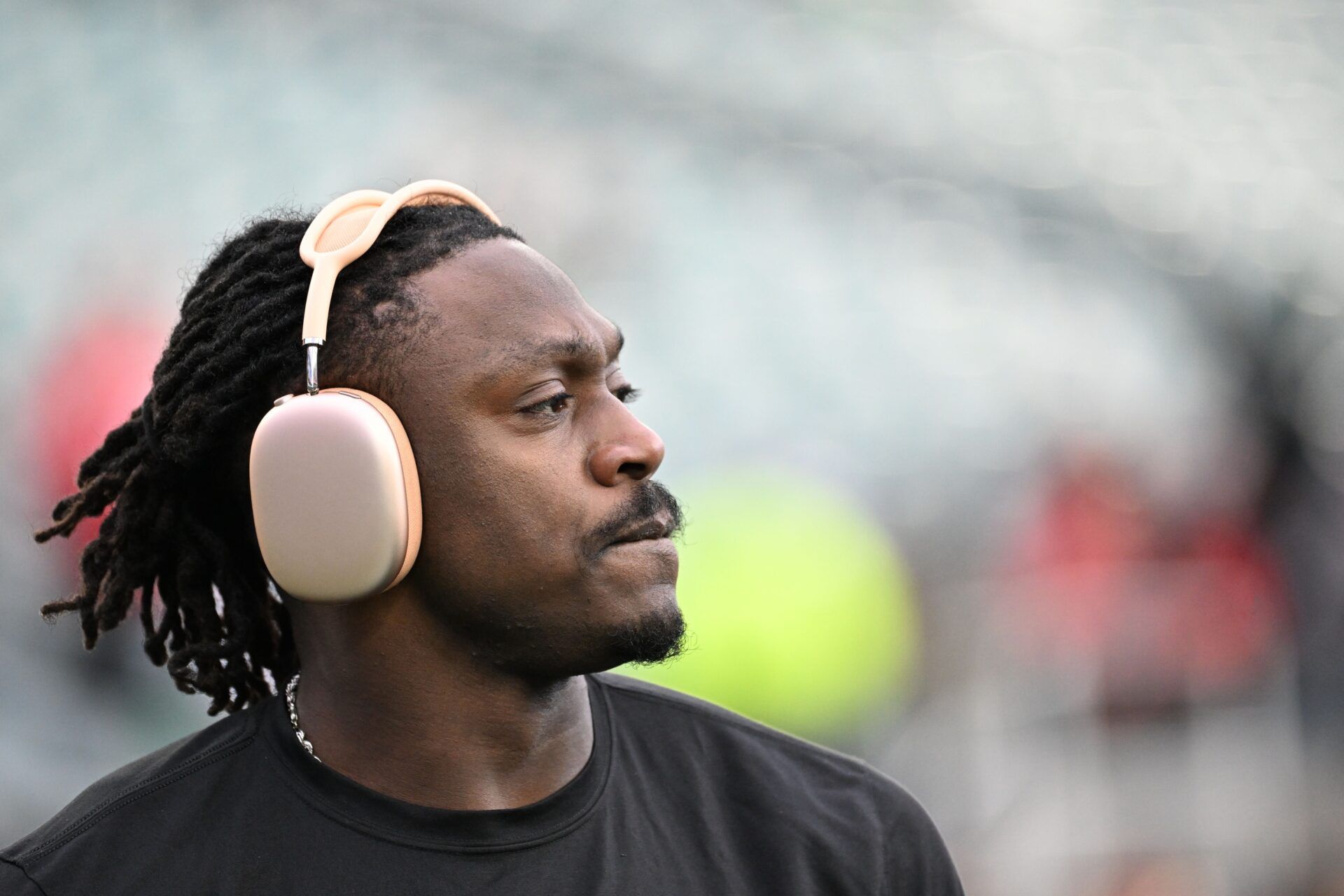 Philadelphia Eagles wide receiver A.J. Brown (11) during warmups against the San Francisco 49ers in an NFC Wild Card Round game at Lincoln Financial Field.