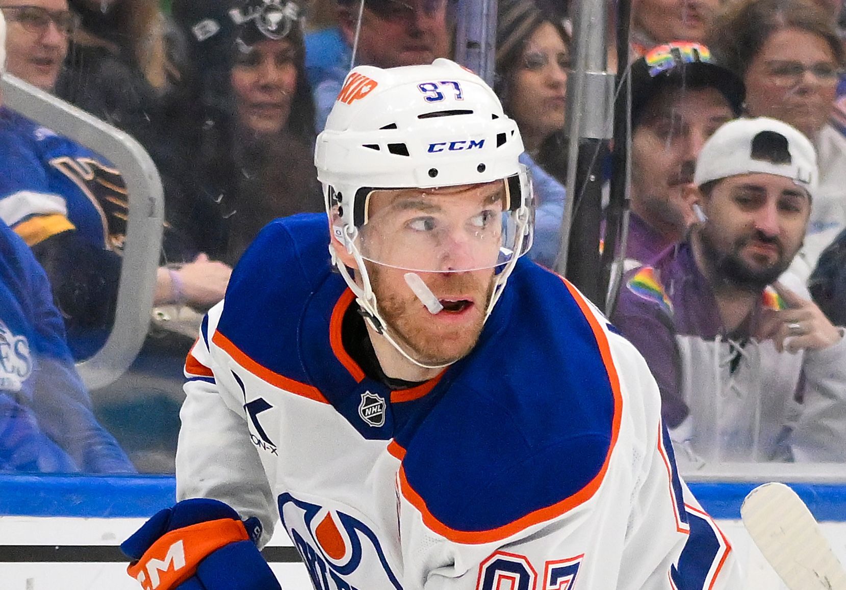 Edmonton Oilers center Connor McDavid (97) at Enterprise Center.
