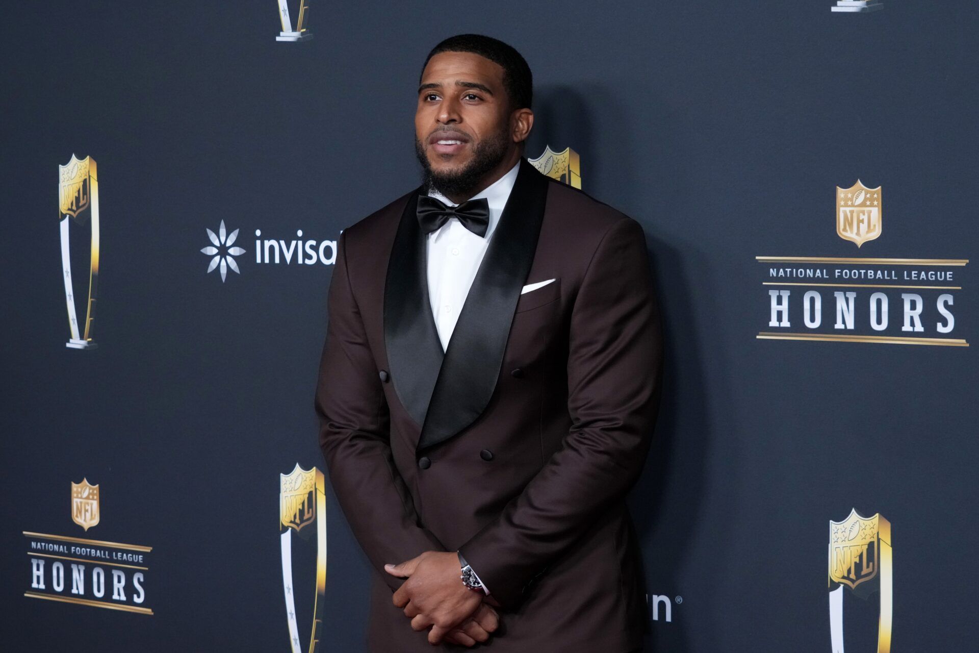 Bobby Wagner on the NFL Honors Red Carpet before Super Bowl LX at Palace of Fine Arts.