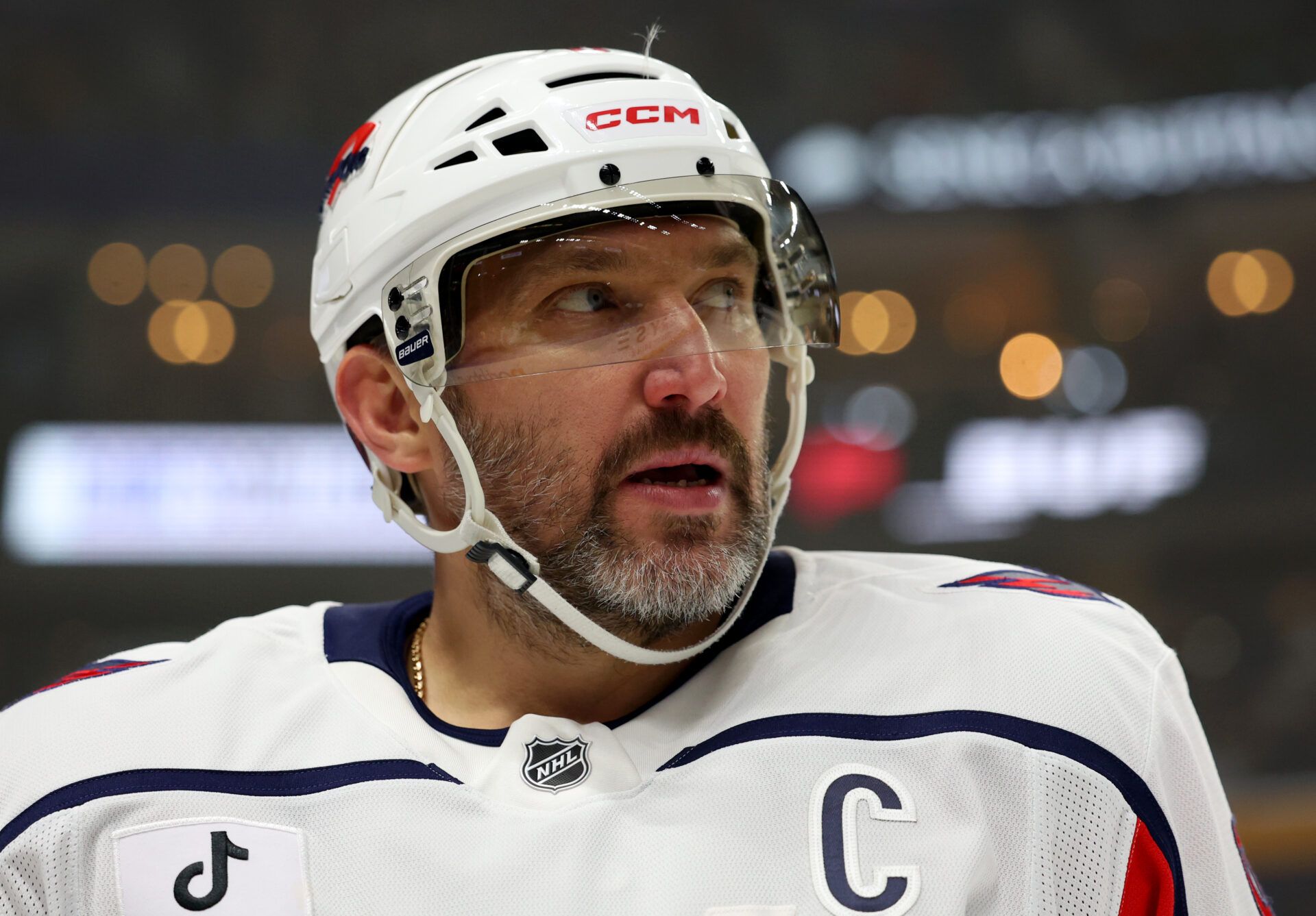 Washington Capitals left wing Alex Ovechkin at KeyBank Center.