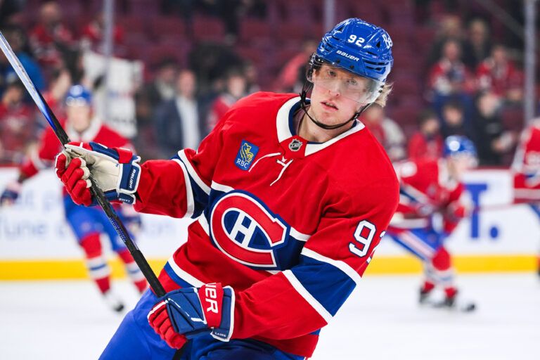 Montreal Canadiens right wing Patrik Laine (92) at Bell Centre.