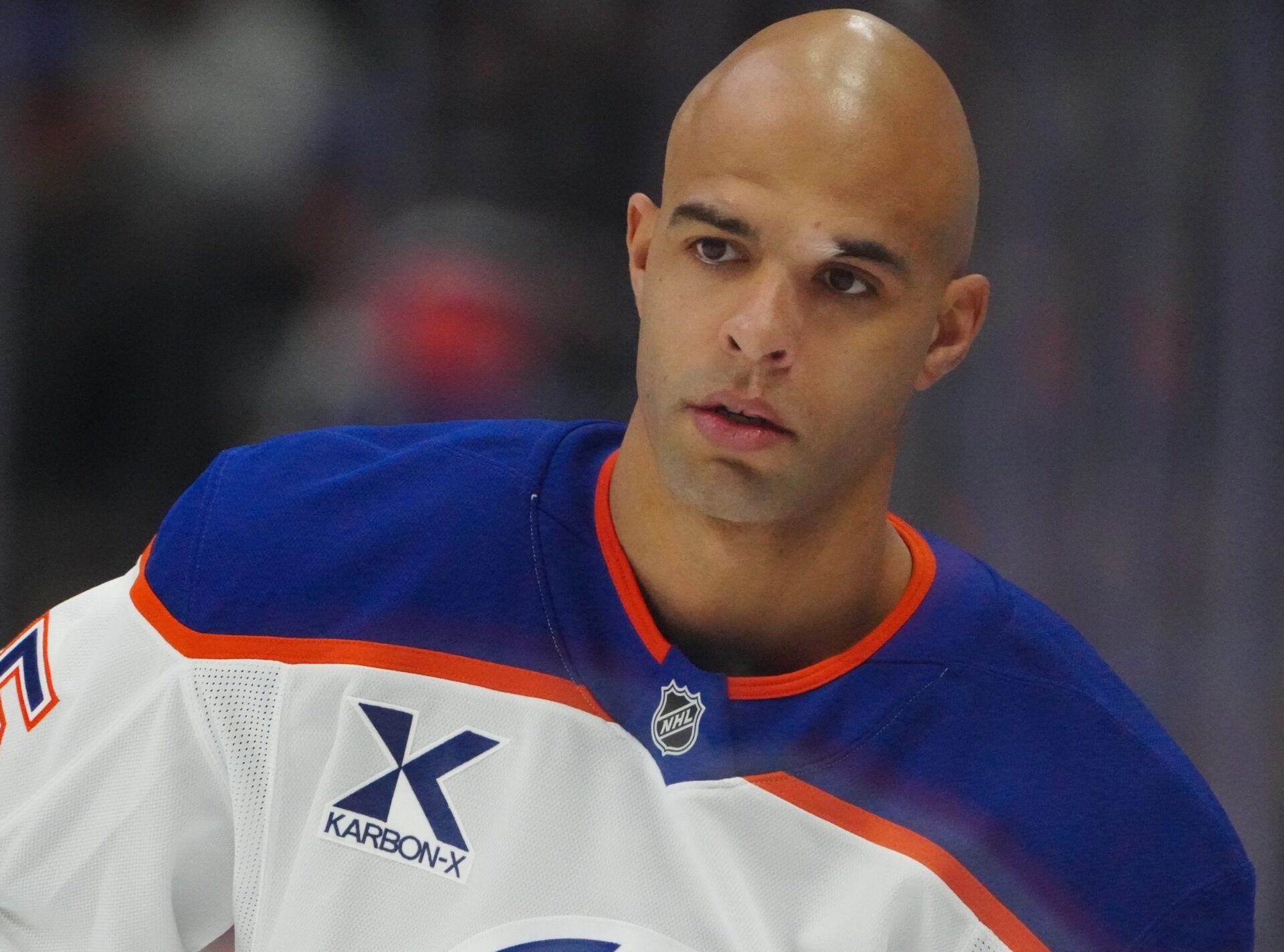 Edmonton Oilers defenseman Darnell Nurse (25) at Ball Arena.