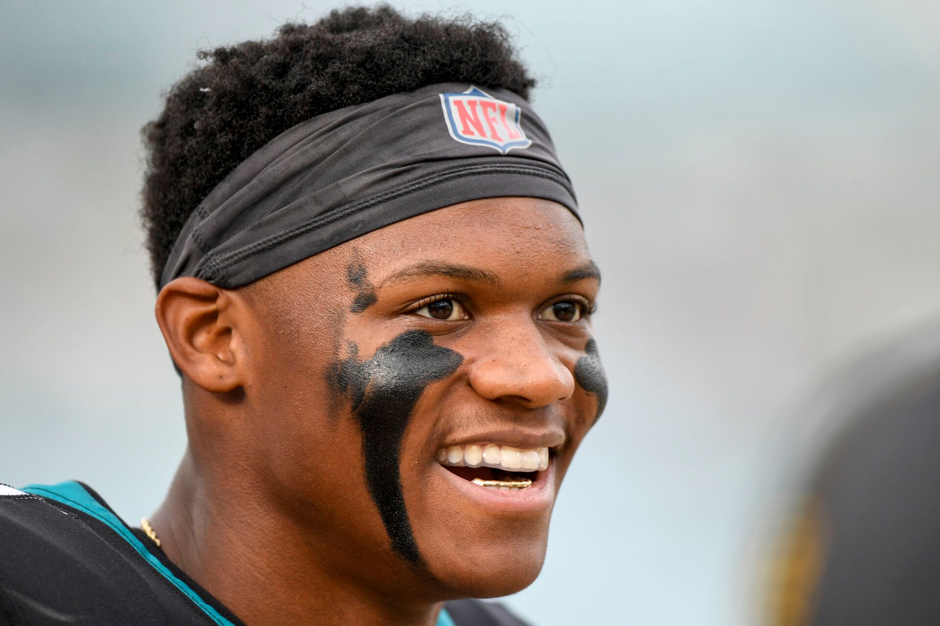 Jacksonville Jaguars wide receiver DJ Chark Jr. (17) looks on prior to the game between the Jacksonville Jaguars and the Indianapolis Colts at TIAA Bank Field.