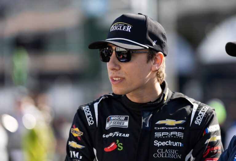 NASCAR OÕReilly Auto Parts Series driver Carson Hocevar (42) during qualifying for the United Rentals 300 at Daytona International Speedway.