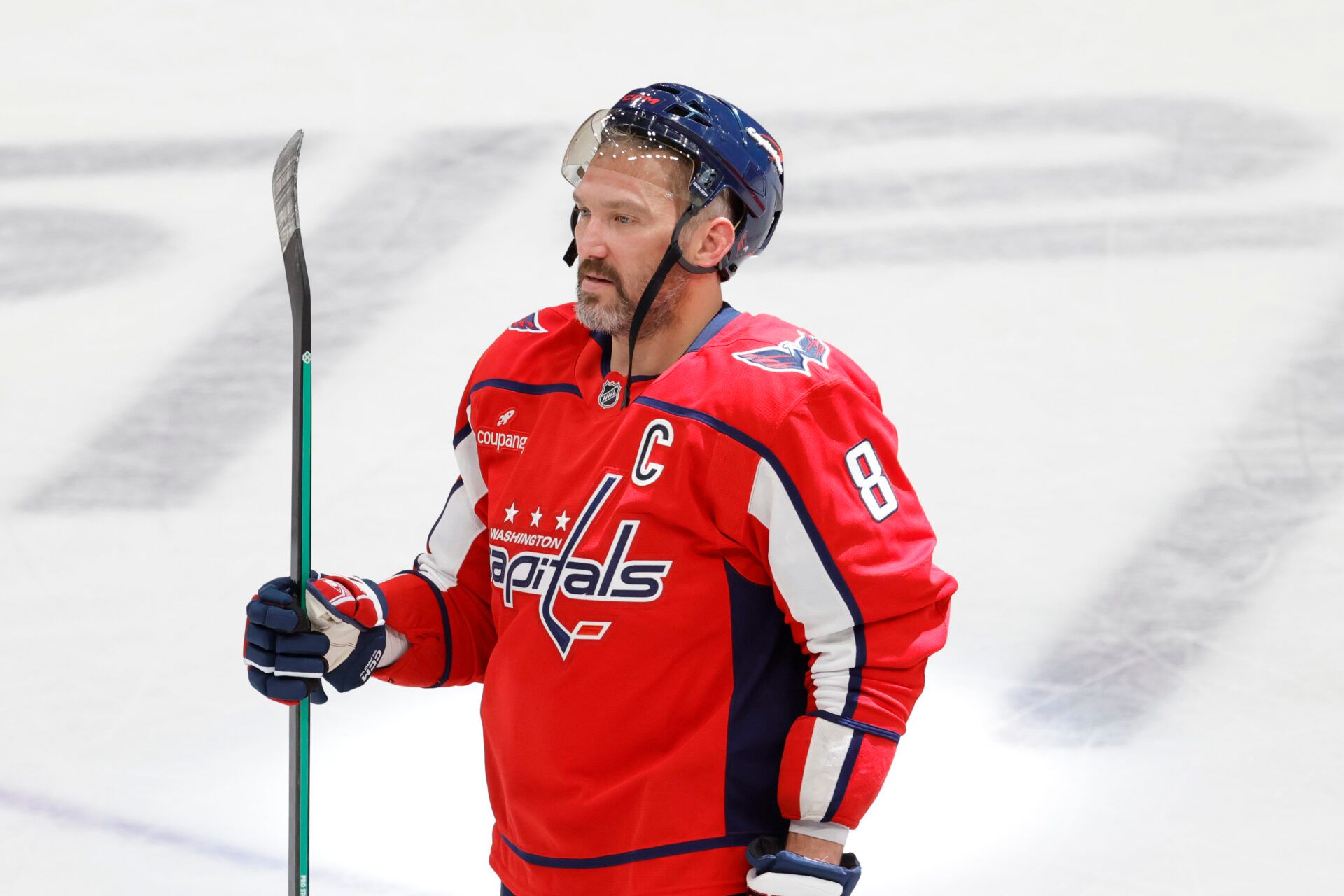 Washington Capitals left wing Alex Ovechkin (8) at Capital One Arena.