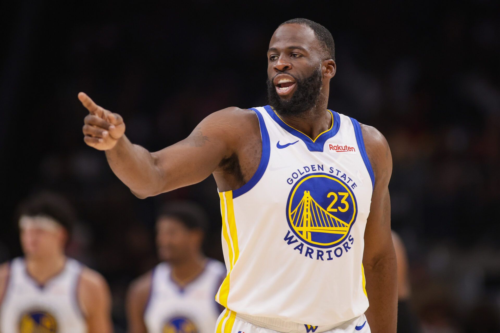 Draymond Green Fires Back at Hawks Fan Taunts with Championship Banner Jab