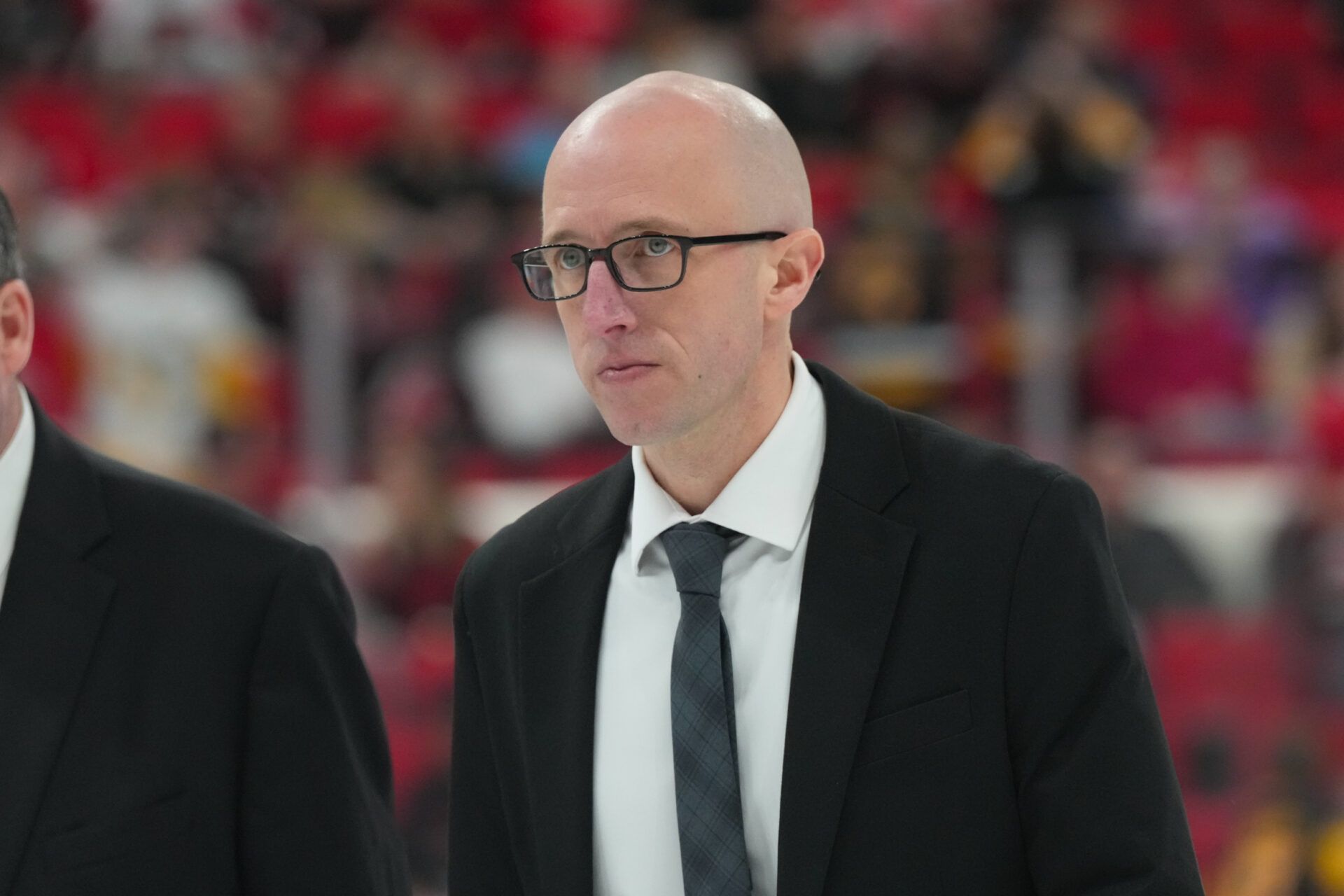 Pittsburgh Penguins head coach Dan Muse at Lenovo Center.