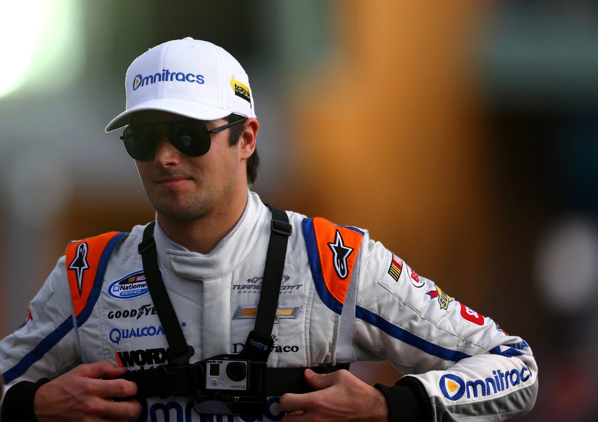 NASCAR Nationwide Series driver Nelson Piquet Jr during the Ford EcoBoost 300 at Homestead-Miami Speedway.