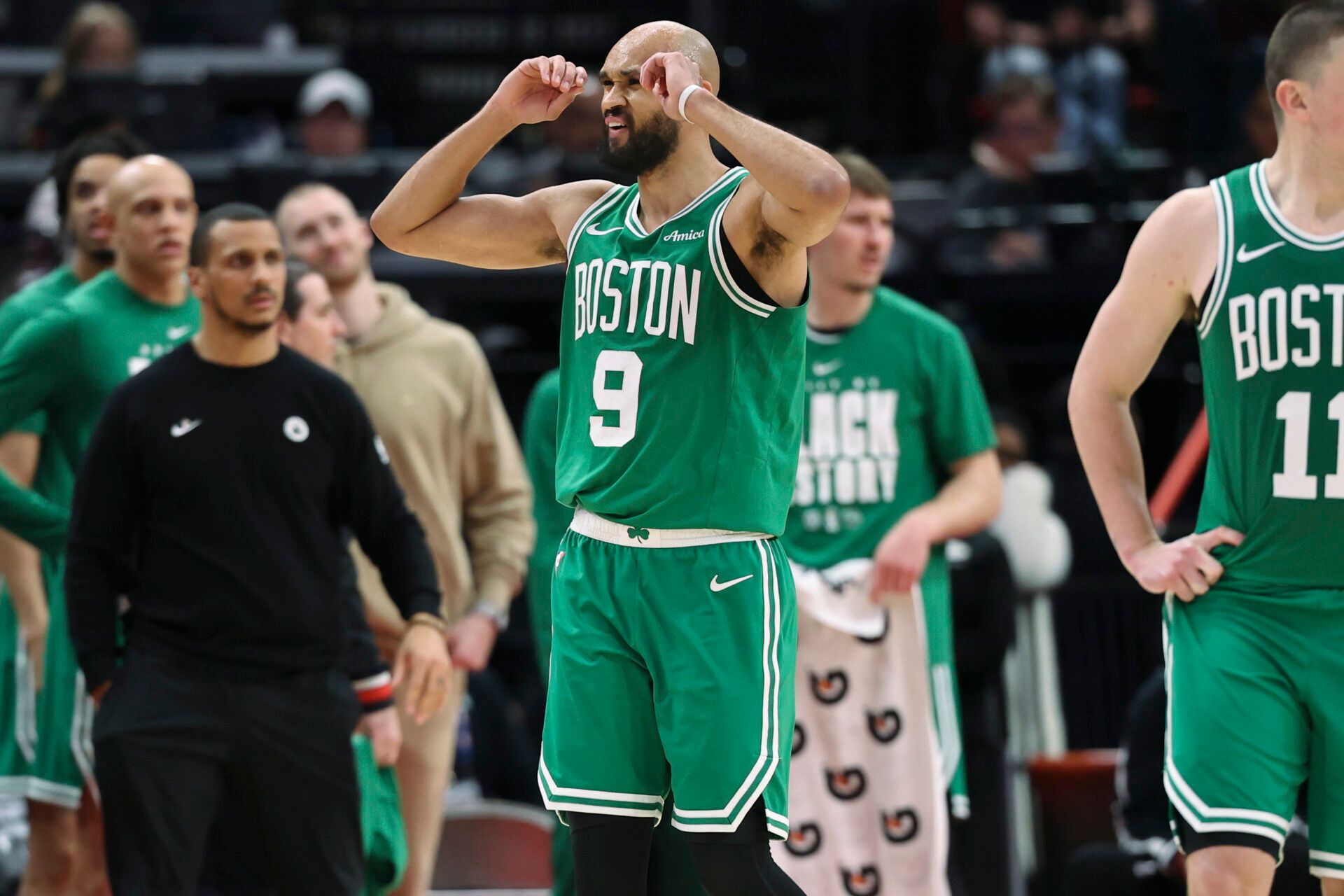 Celtics’ Mazzulla and White Engage in Playful WWE Scuffle at Monday Night Raw