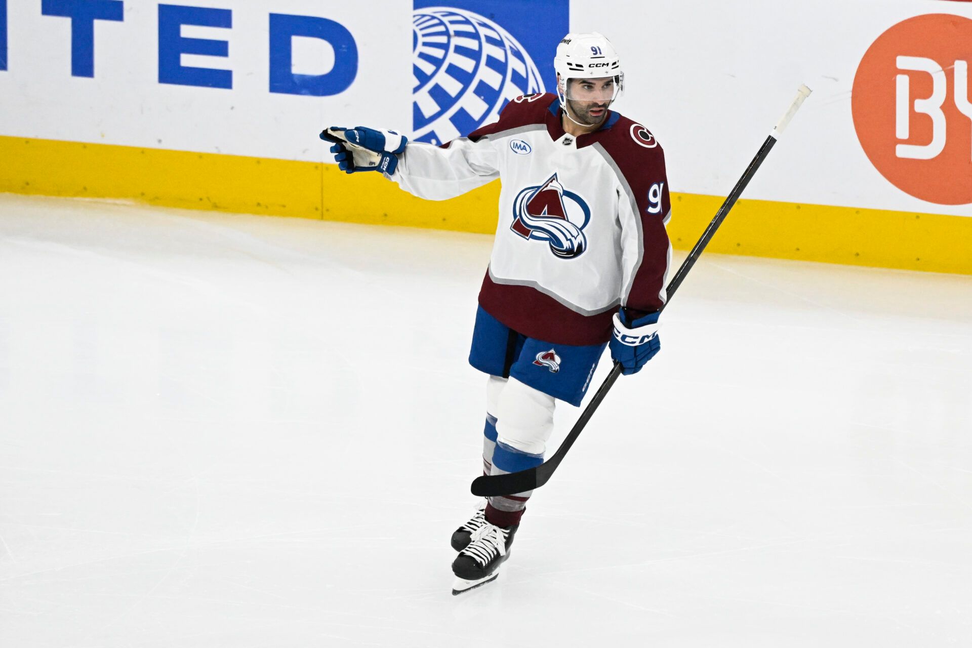 Colorado Avalanche center Nazem Kadri (91) at United Center.