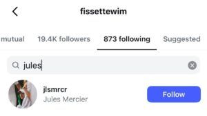Screenshots from Instagram