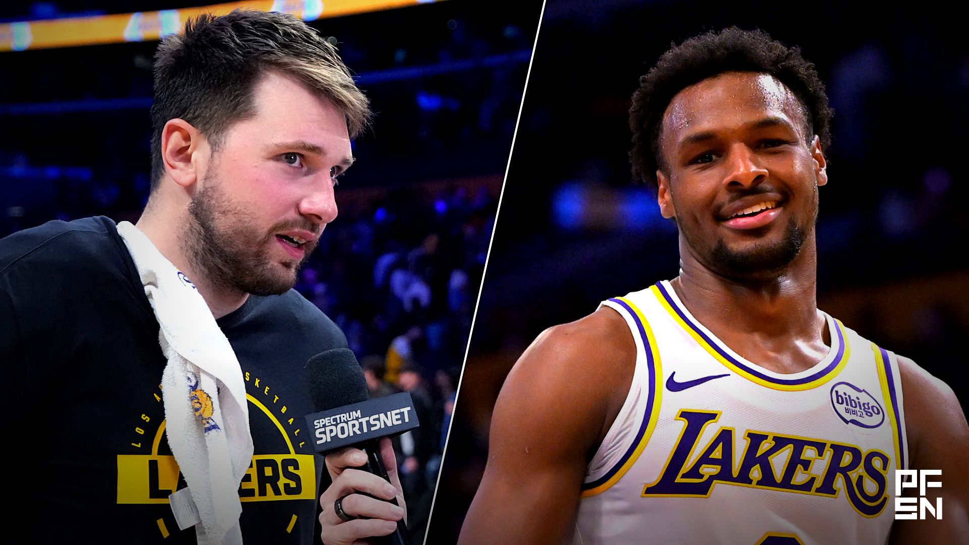 Luka Dončić Hails Bronny James' 'Improvement' After Sophomore's 'Big Bucket' in Lakers' Win Over Pacers