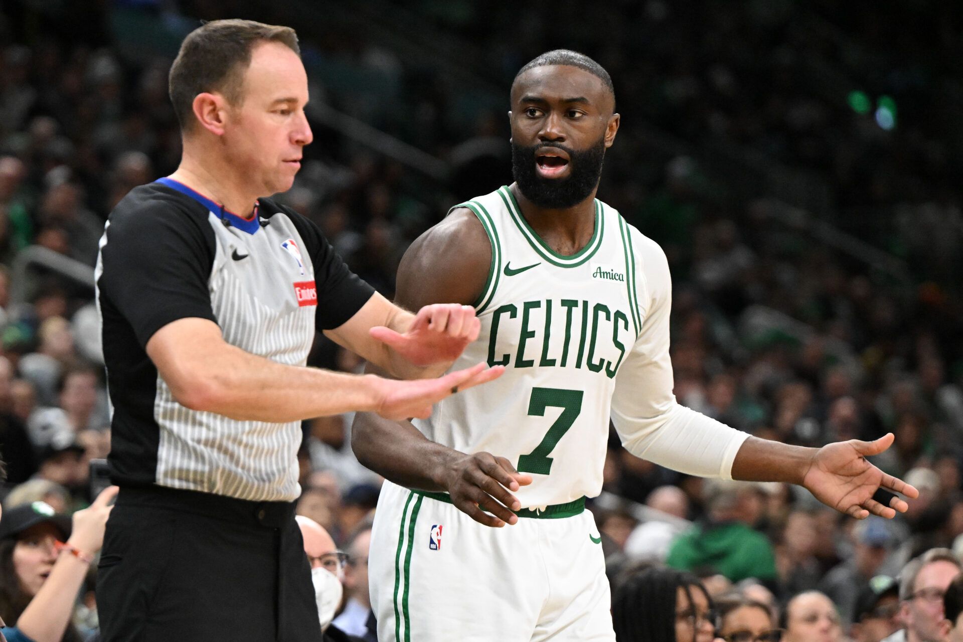 Jaylen Brown Rages at Refs, Claims Lu Dort ‘Smacked’ Him Like ‘One of His Grandkids’