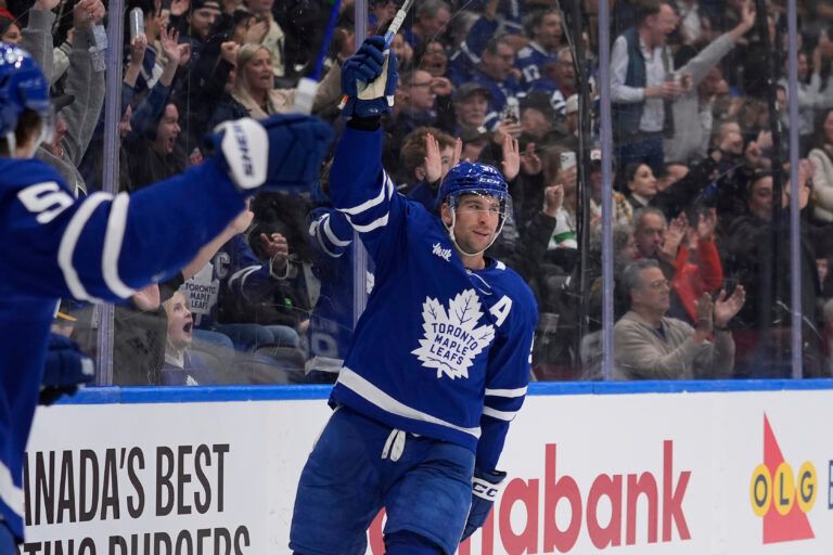 Toronto Maple Leafs forward John Tavares (91) at Scotiabank Arena.