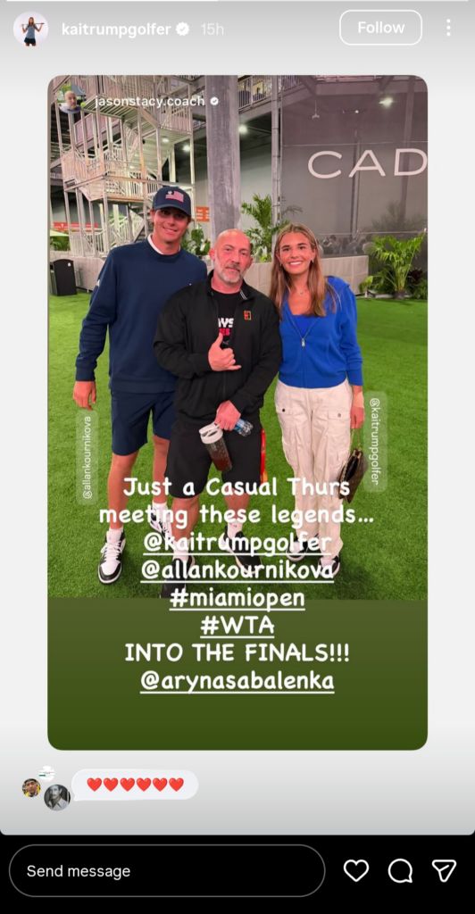 Kai Trump Instagram Story