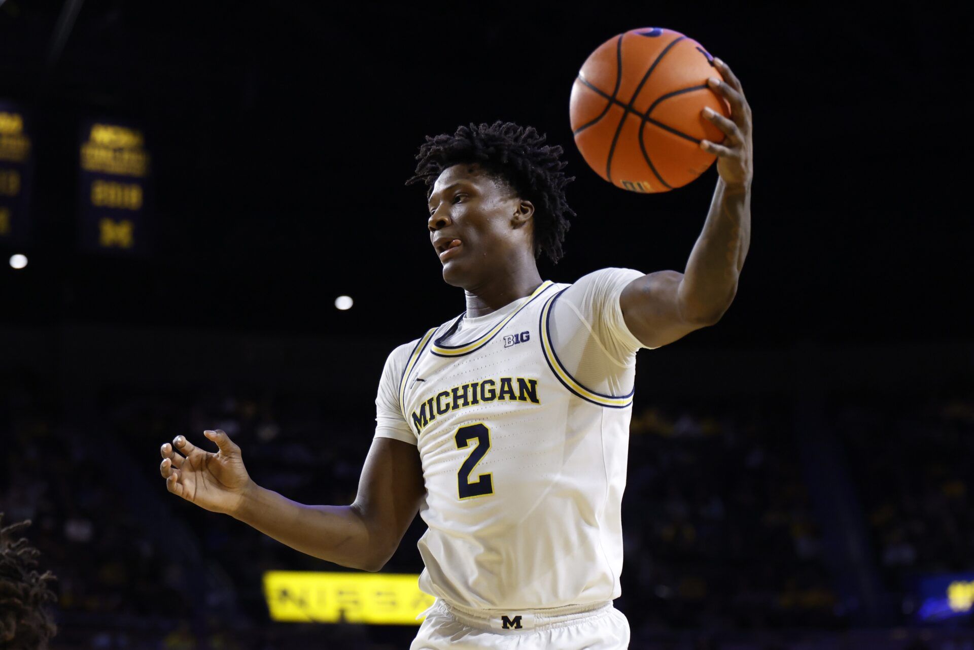 Michigan Wolverines guard L.J. Cason (2) grabs a rebound in the second half against the Minnesota Golden Gophers at Crisler Center.