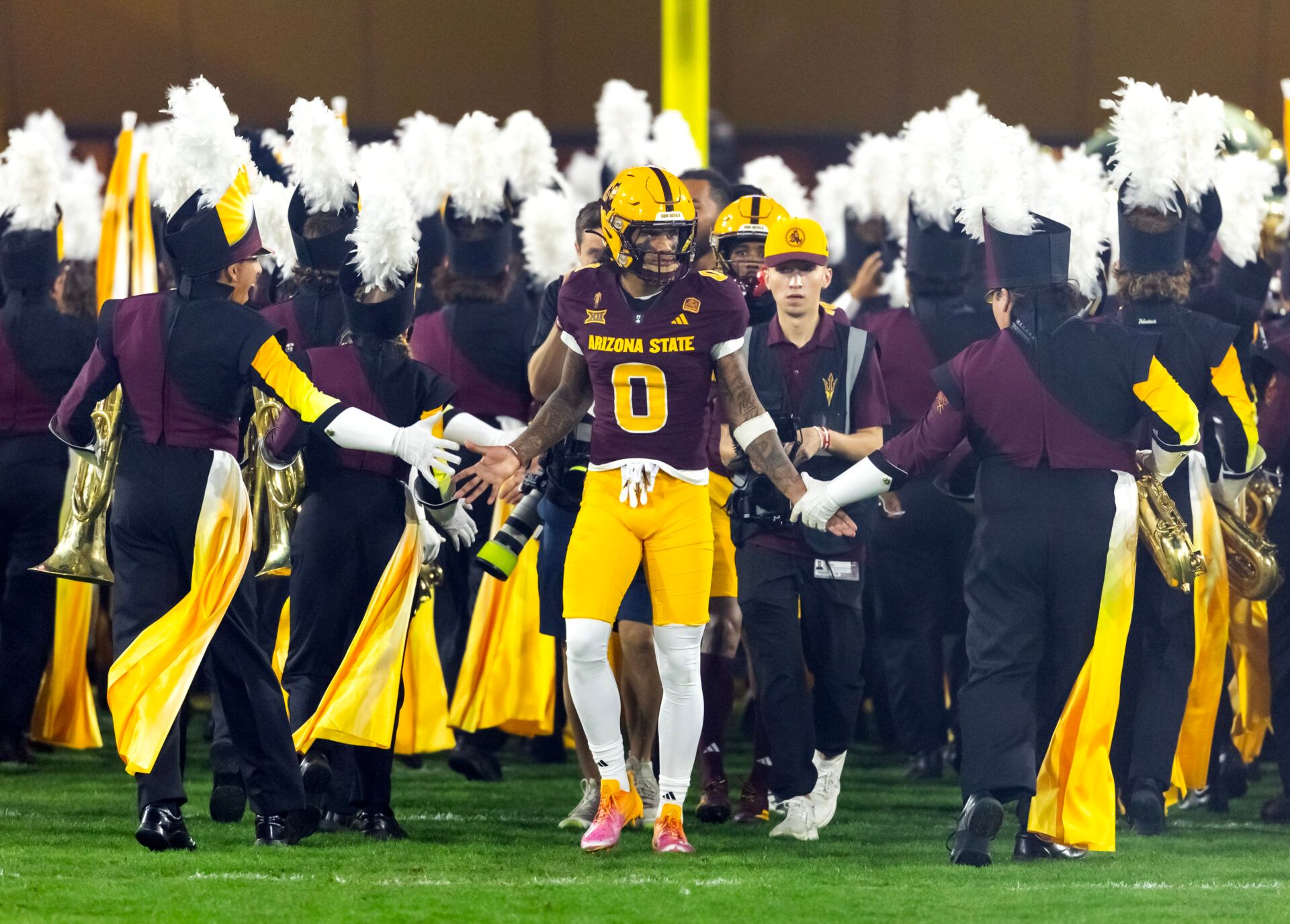 Arizona State Sun Devils wide receiver Jordyn Tyson (0) against the Arizona Wildcats during the 99th Territorial Cup at Mountain America Stadium.