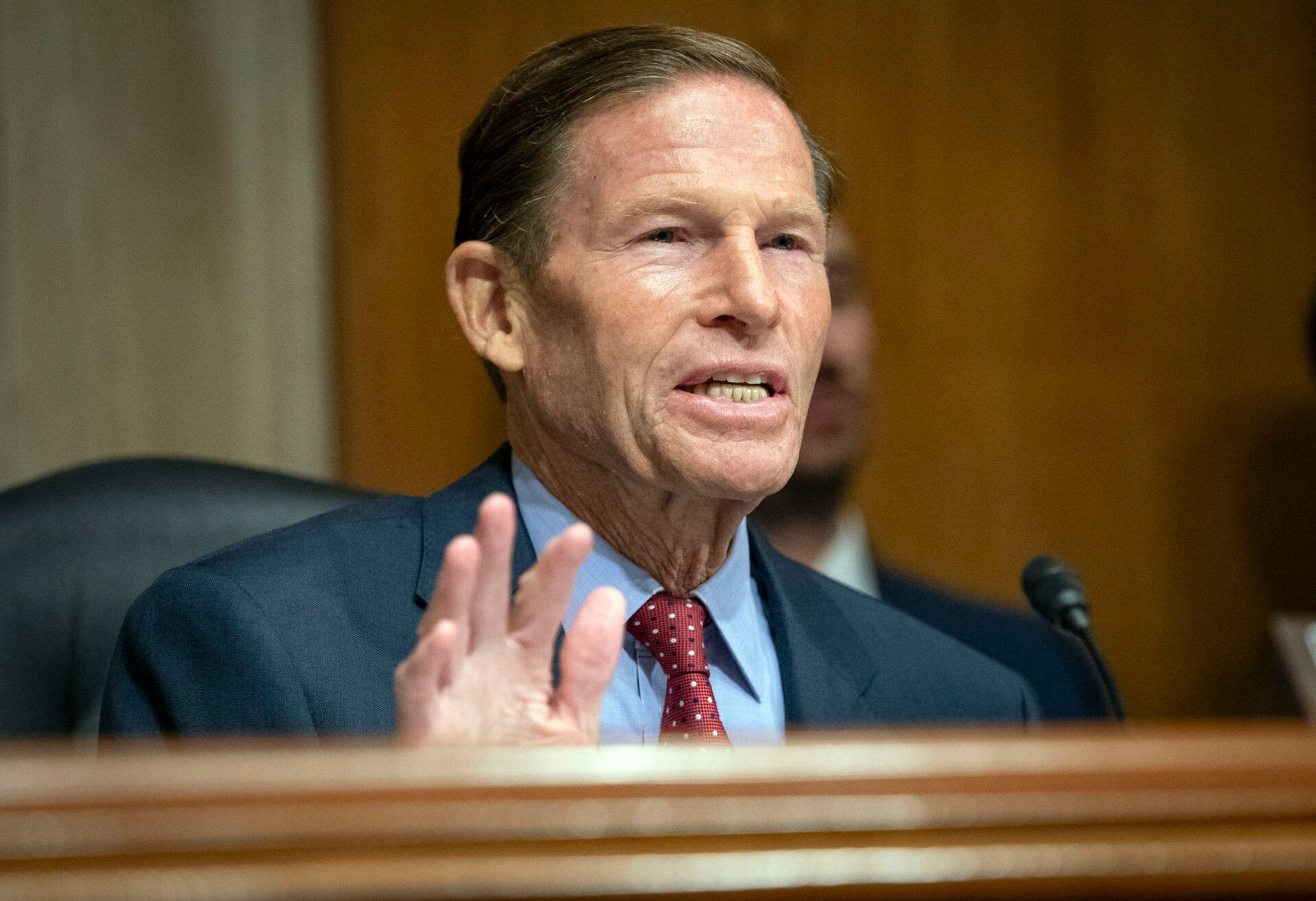 Sept. 13, 2023; Washington, D.C., USA; Chairman Richard Blumenthal (D-CT) holding a hearing to examine the PGA Tour-LIV deal, focusing on the Saudi Arabian Public Investment Fund's investments in the United States on Sept. 13, 2023 in Washington, D.C..