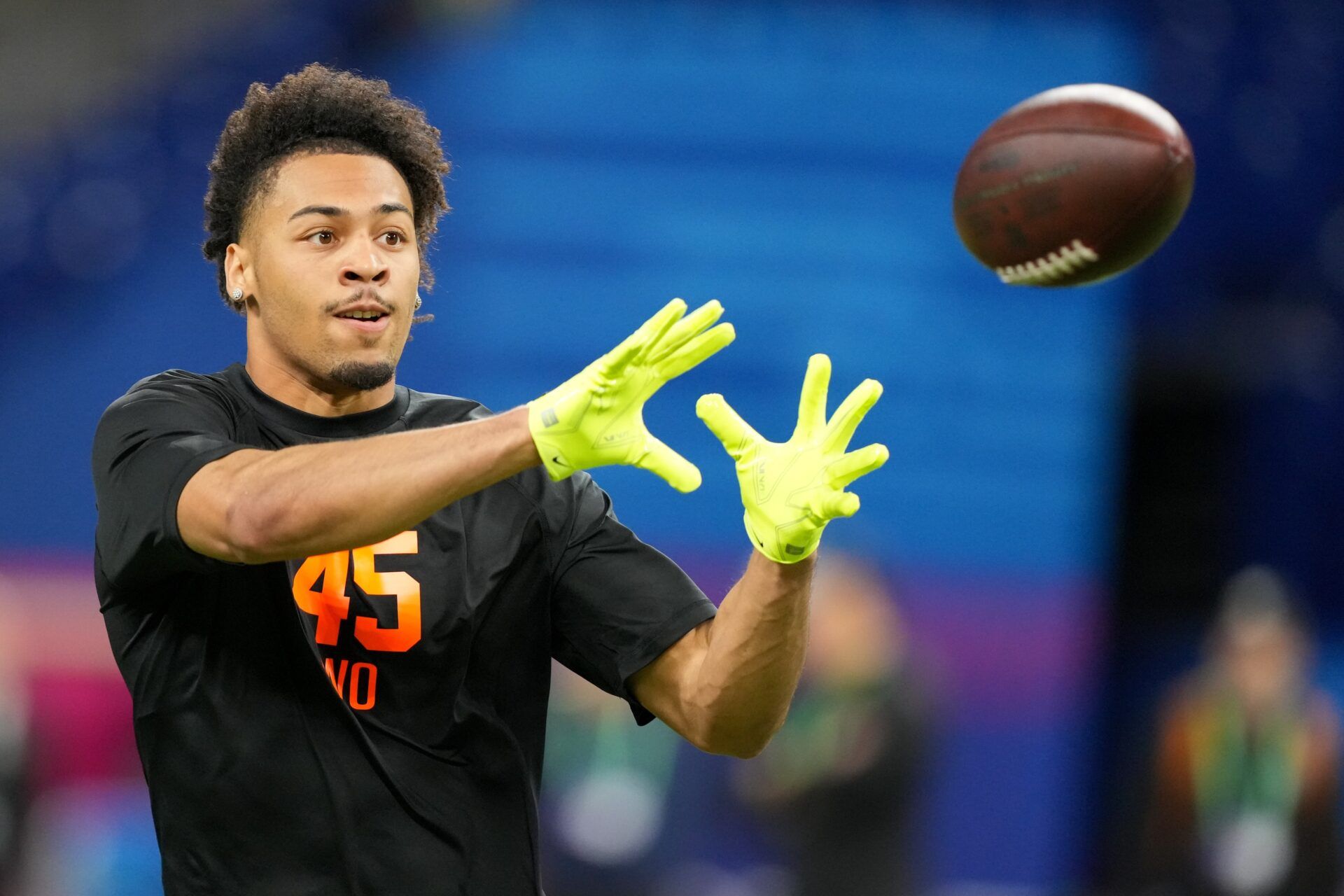 Clemson wideout Antonio Williams (WO45) during the NFL Scouting Combine at Lucas Oil Stadium.