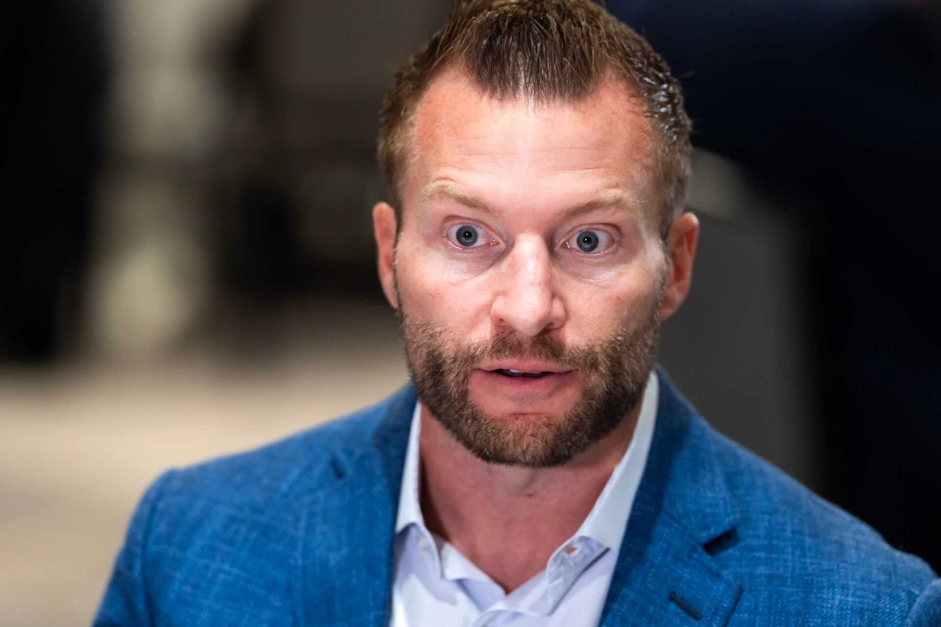 Los Angeles Rams head coach Sean McVay during the 2026 NFL Annual League Meeting at the Arizona Biltmore.
