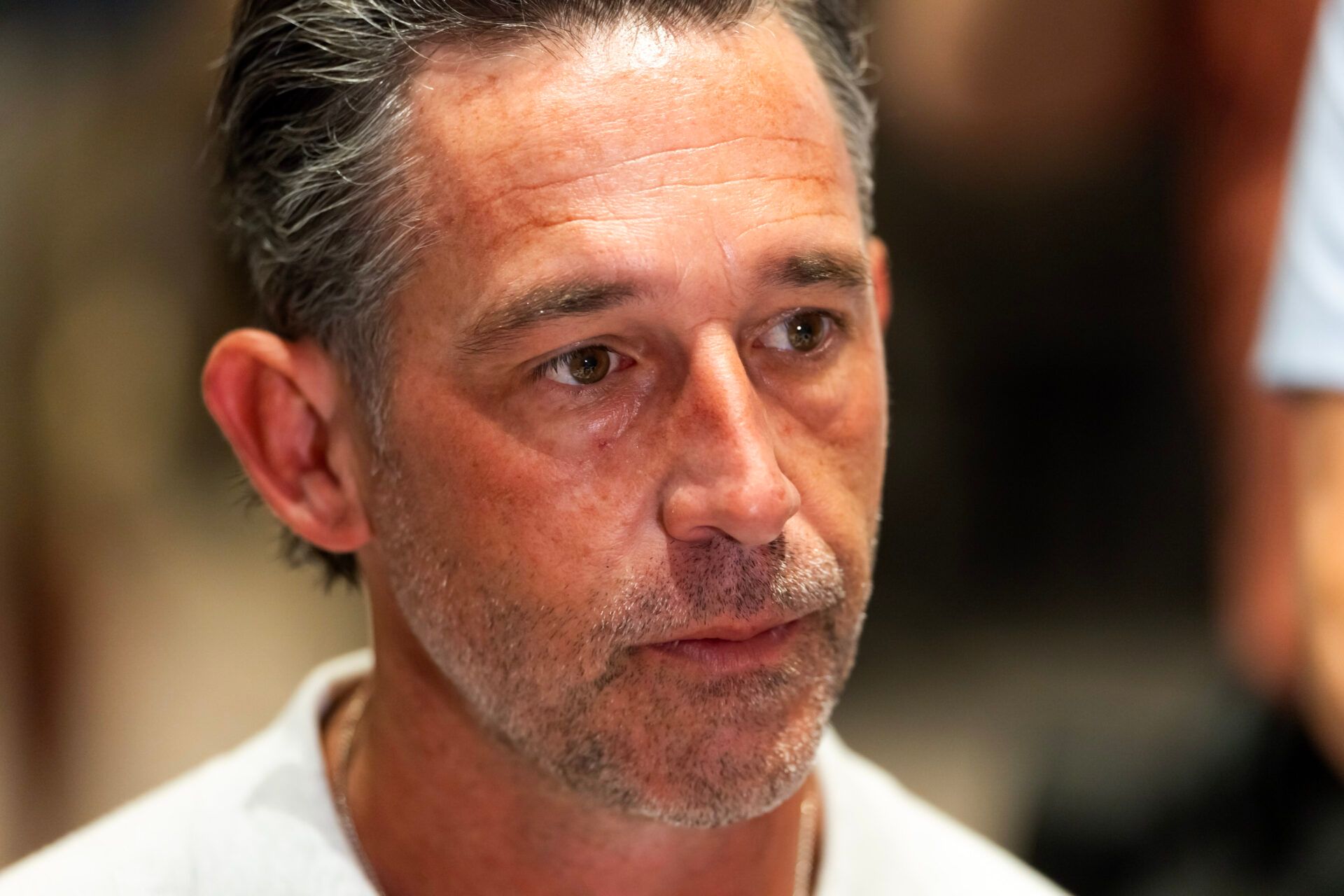 San Francisco 49ers head coach Kyle Shanahan during the 2026 NFL Annual League Meeting at the Arizona Biltmore.
