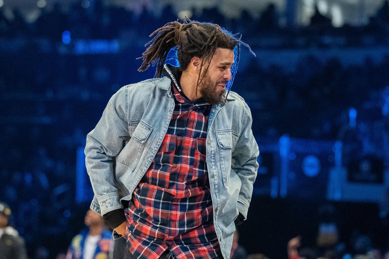American rapper J. Cole during NBA All Star Saturday Night at United Center.