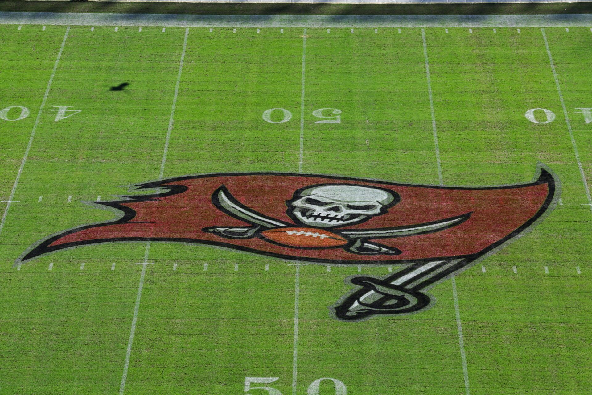Tampa Bay Buccaneers logo Credit: Nathan Ray Seebeck-Imagn Images