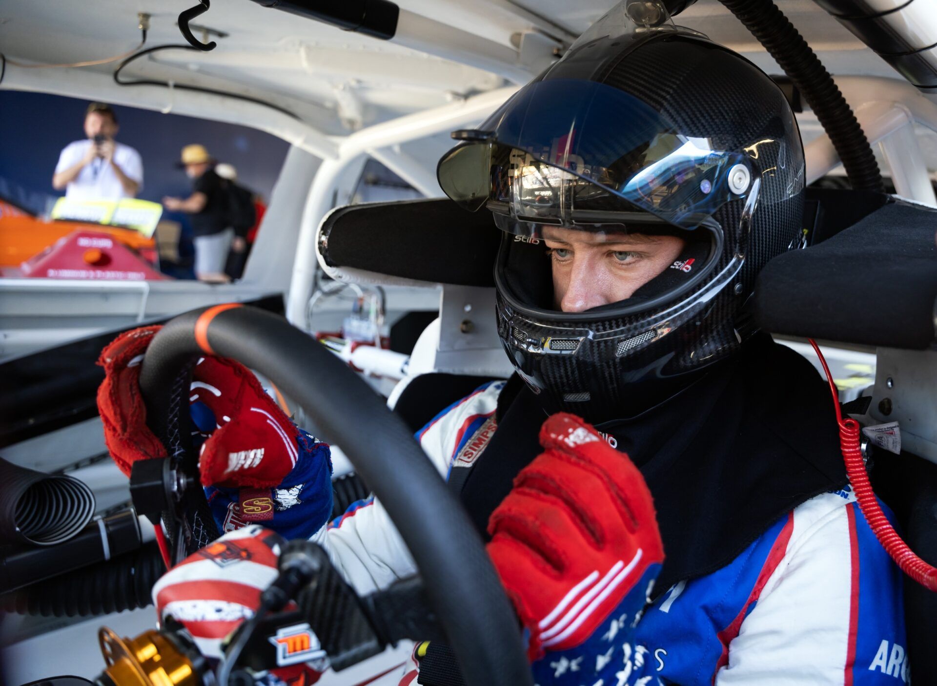 ARCA Series driver Garrett Mitchell during qualifying for the General Tire 200 at Daytona International Speedway.